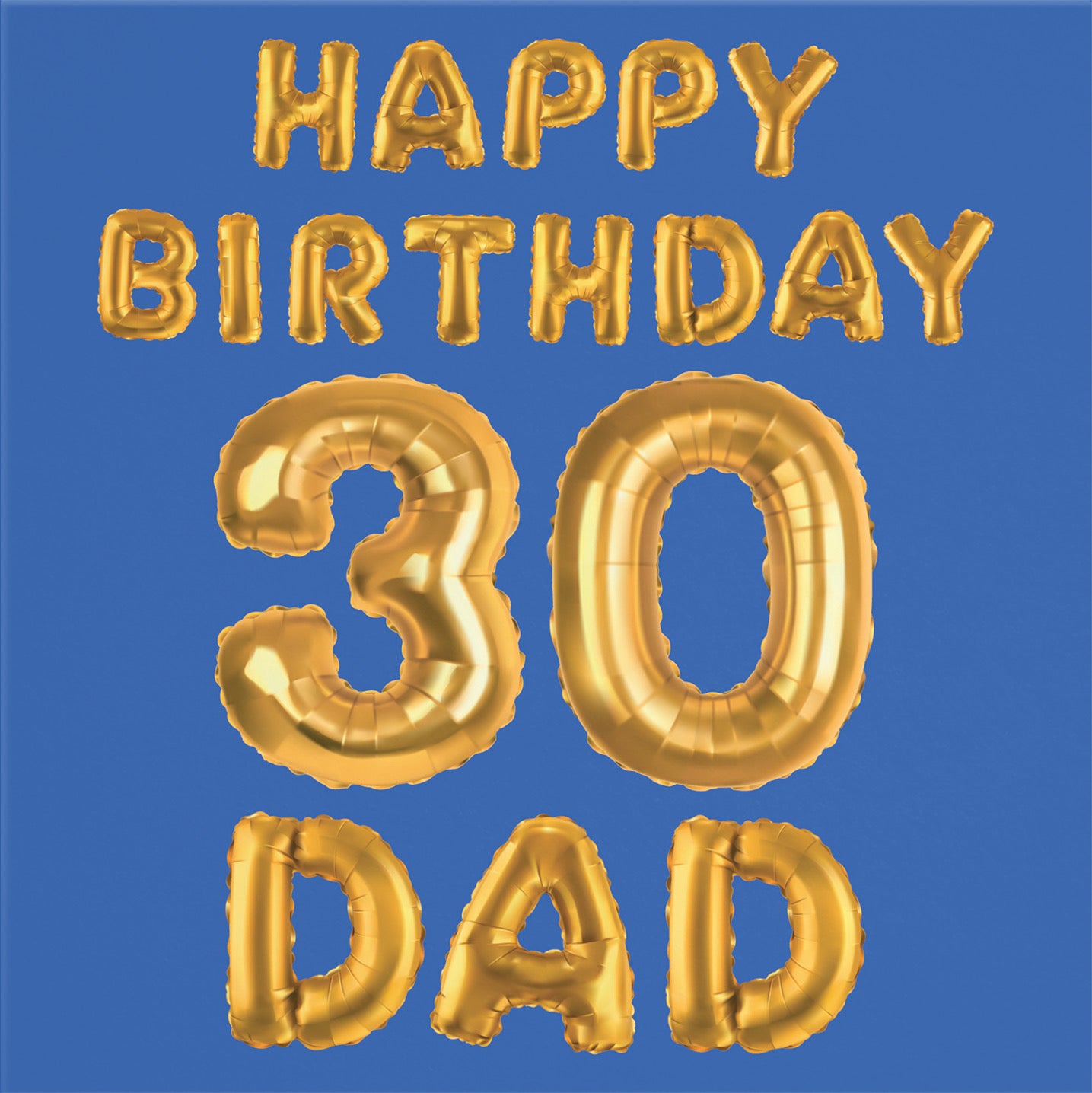 30th Dad Birthday Card Balloon - Default Title (B09GLB91WV)