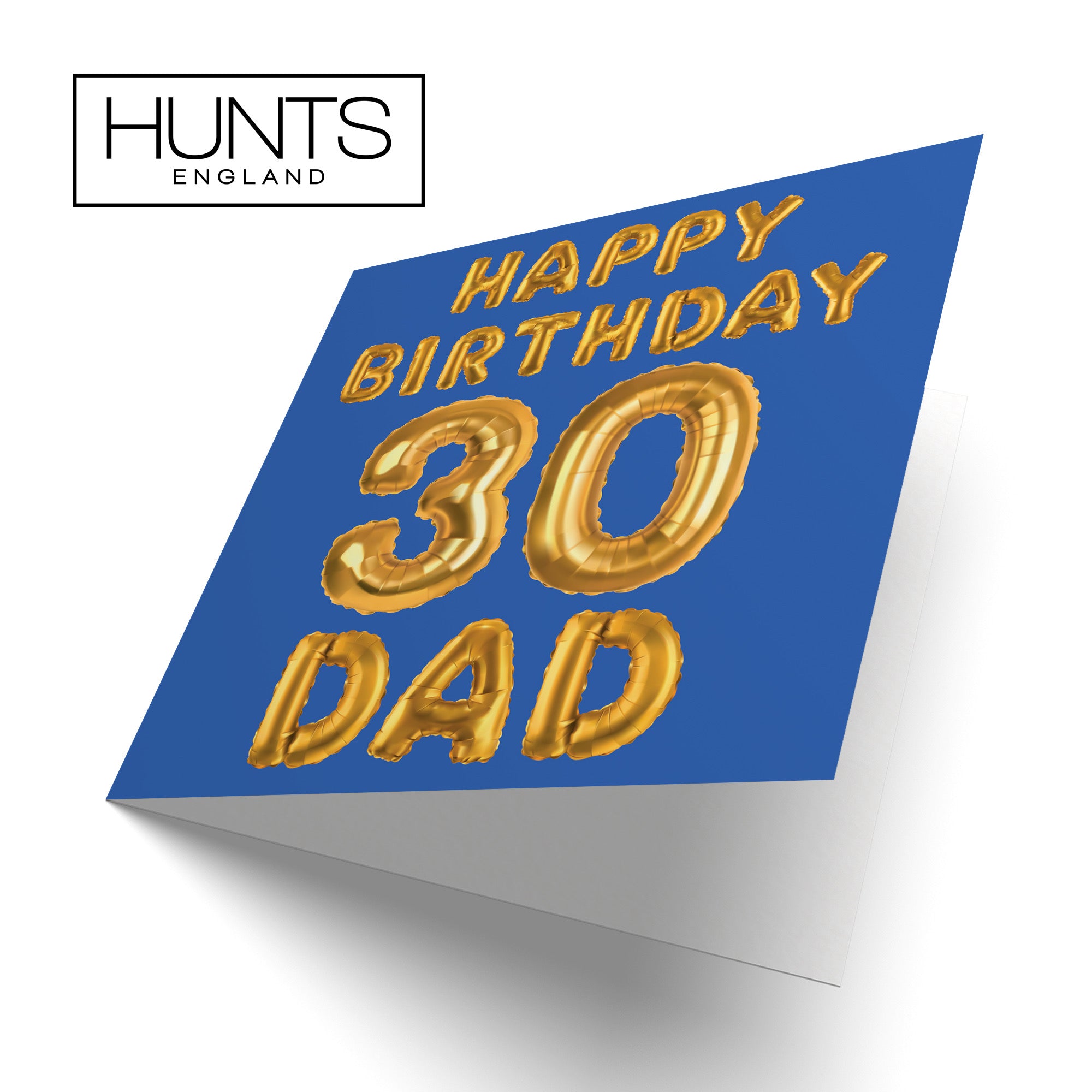 30th Dad Birthday Card Balloon - Default Title (B09GLB91WV)