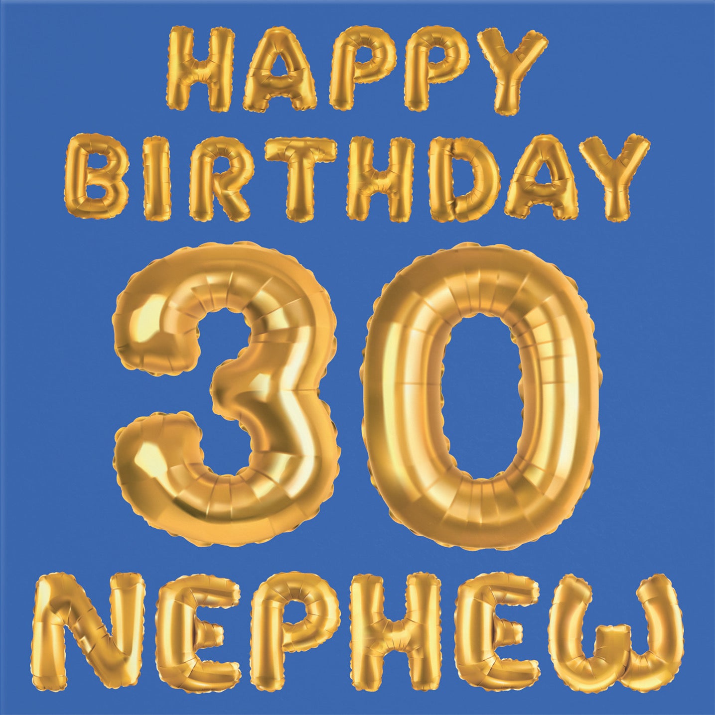 30th Nephew Birthday Card Balloon - Default Title (B09GLB9ZTD)