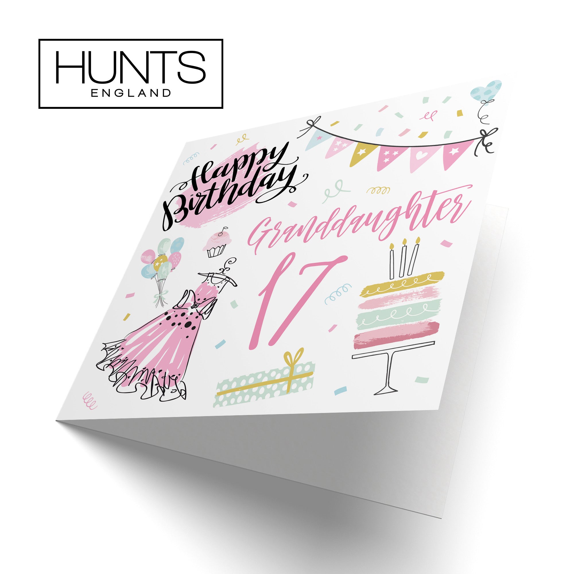 17th Granddaughter Birthday Card Party - Default Title (B09GLBD1D6)