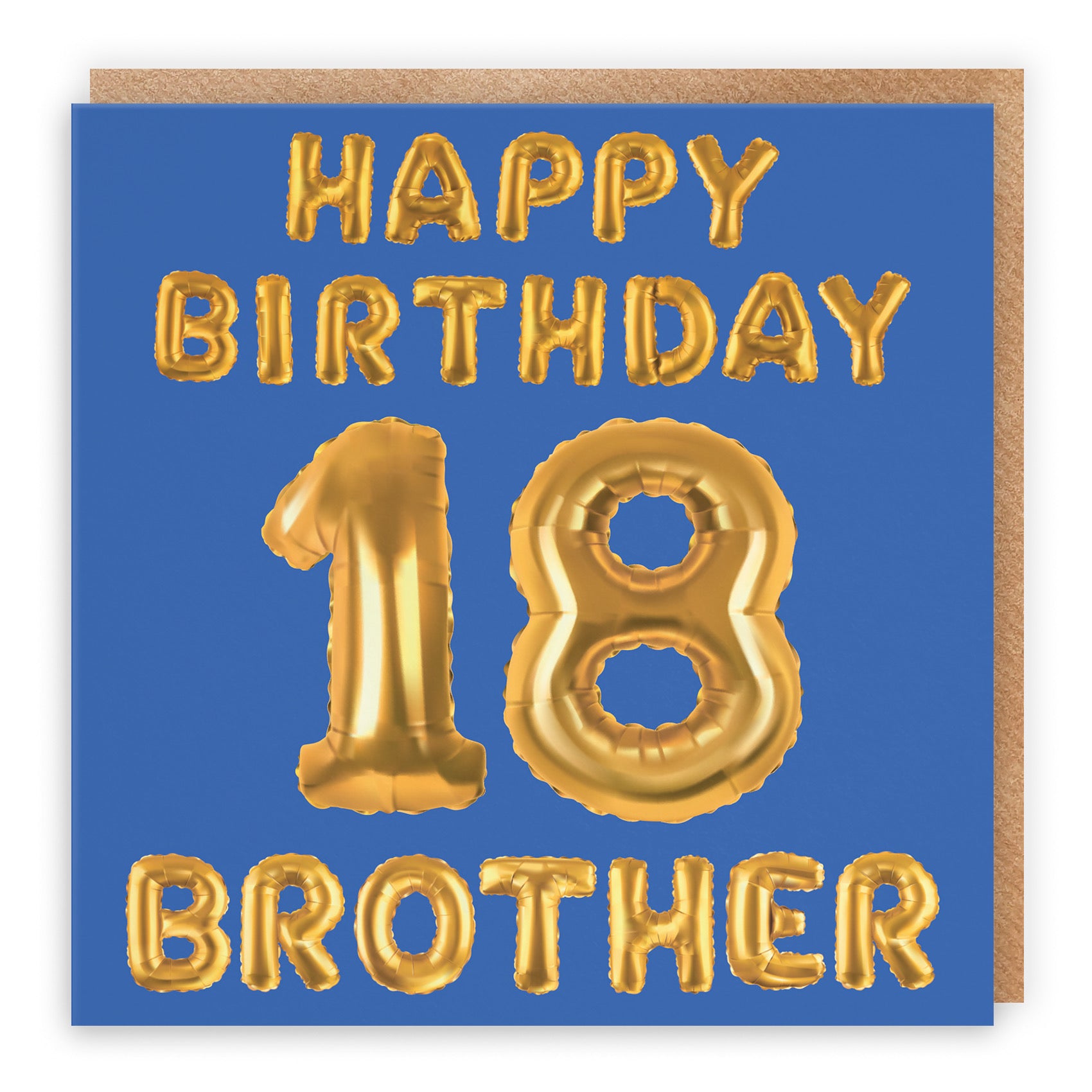 18th Brother Birthday Card Balloon - Default Title (B09GLBJ1RQ)