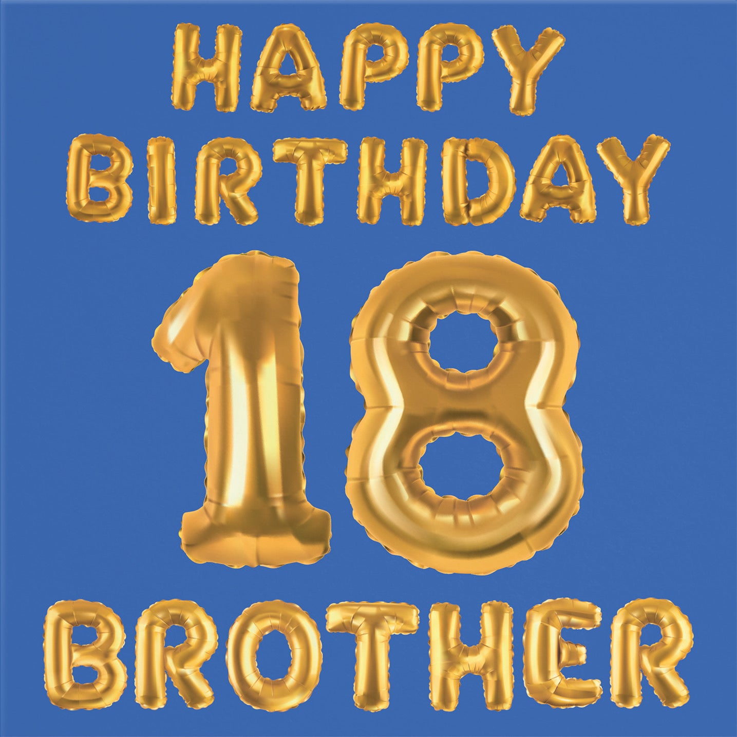 18th Brother Birthday Card Balloon - Default Title (B09GLBJ1RQ)