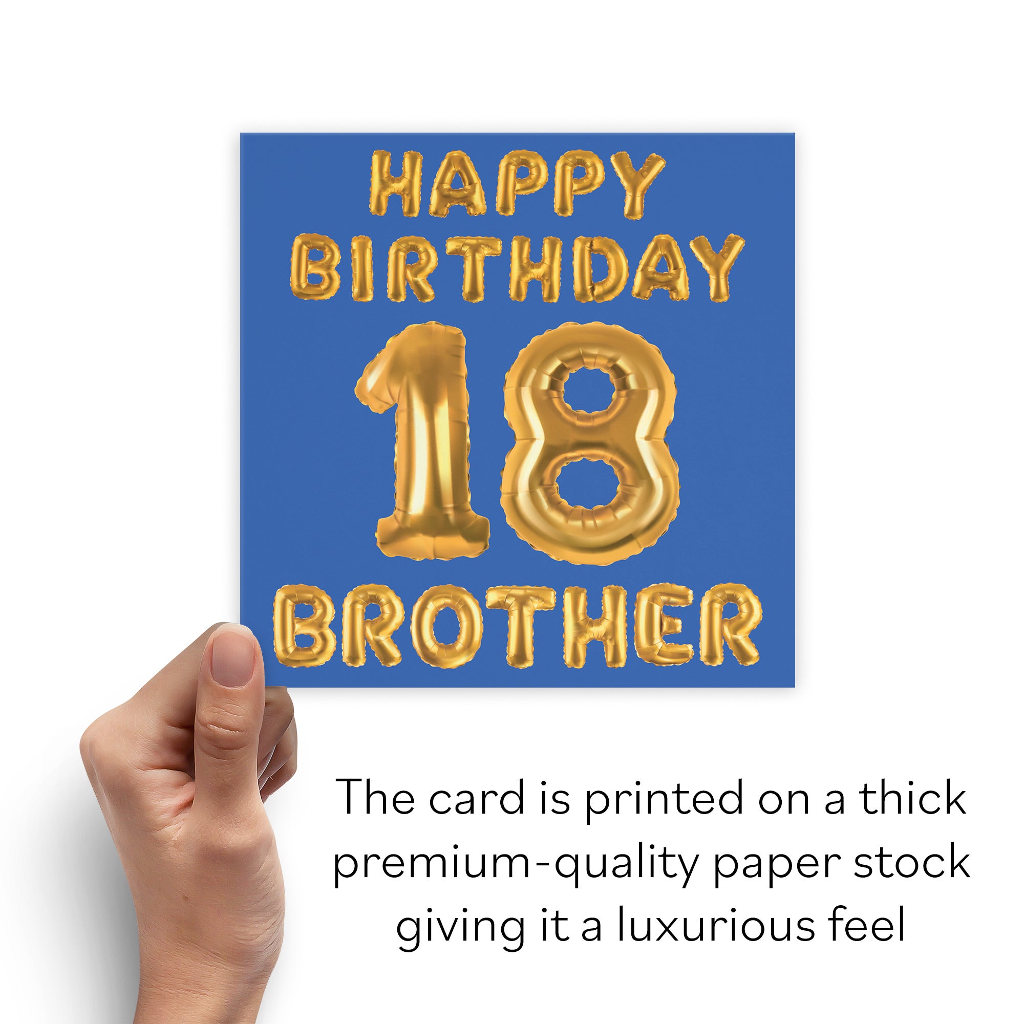 18th Brother Birthday Card Balloon - Default Title (B09GLBJ1RQ)