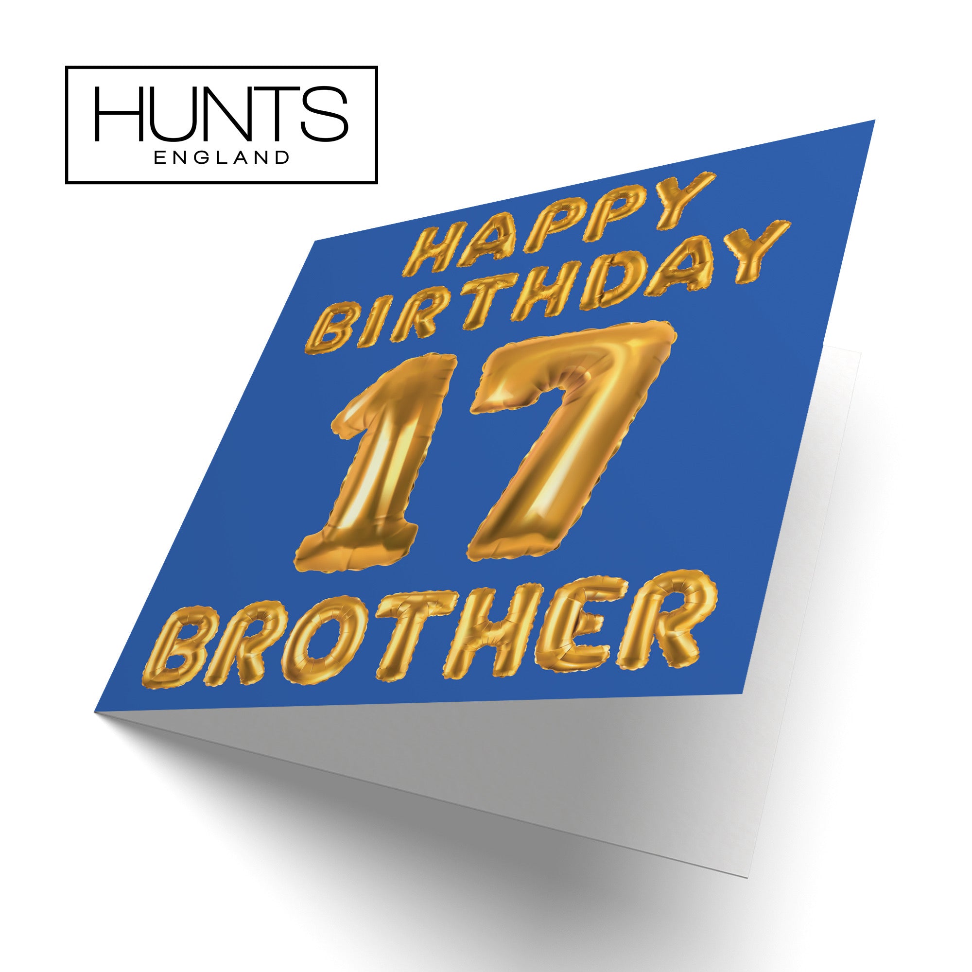 17th Brother Birthday Card Balloon - Default Title (B09GLBKWKG)