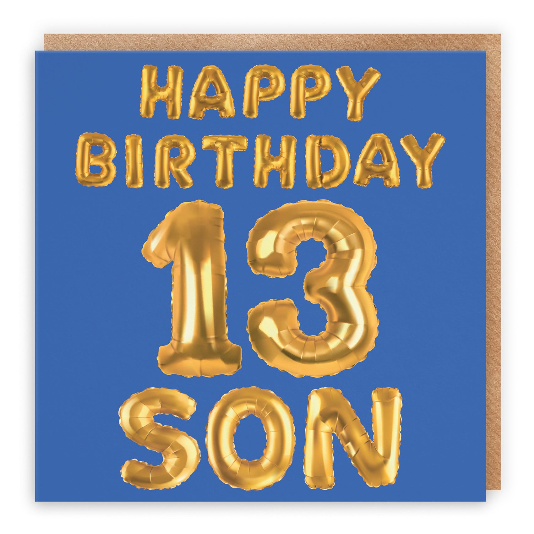 13th Son Birthday Card Balloon - Default Title (B09GLBL5JS)