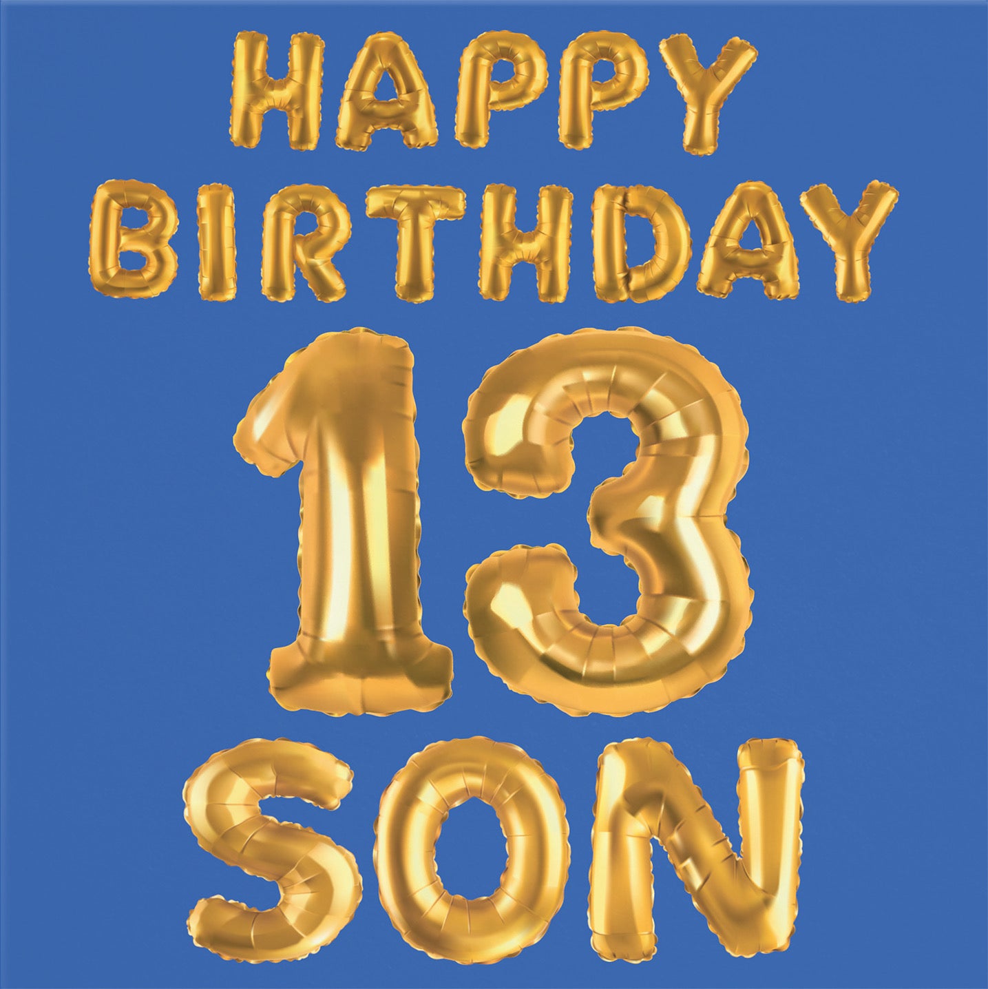 13th Son Birthday Card Balloon - Default Title (B09GLBL5JS)