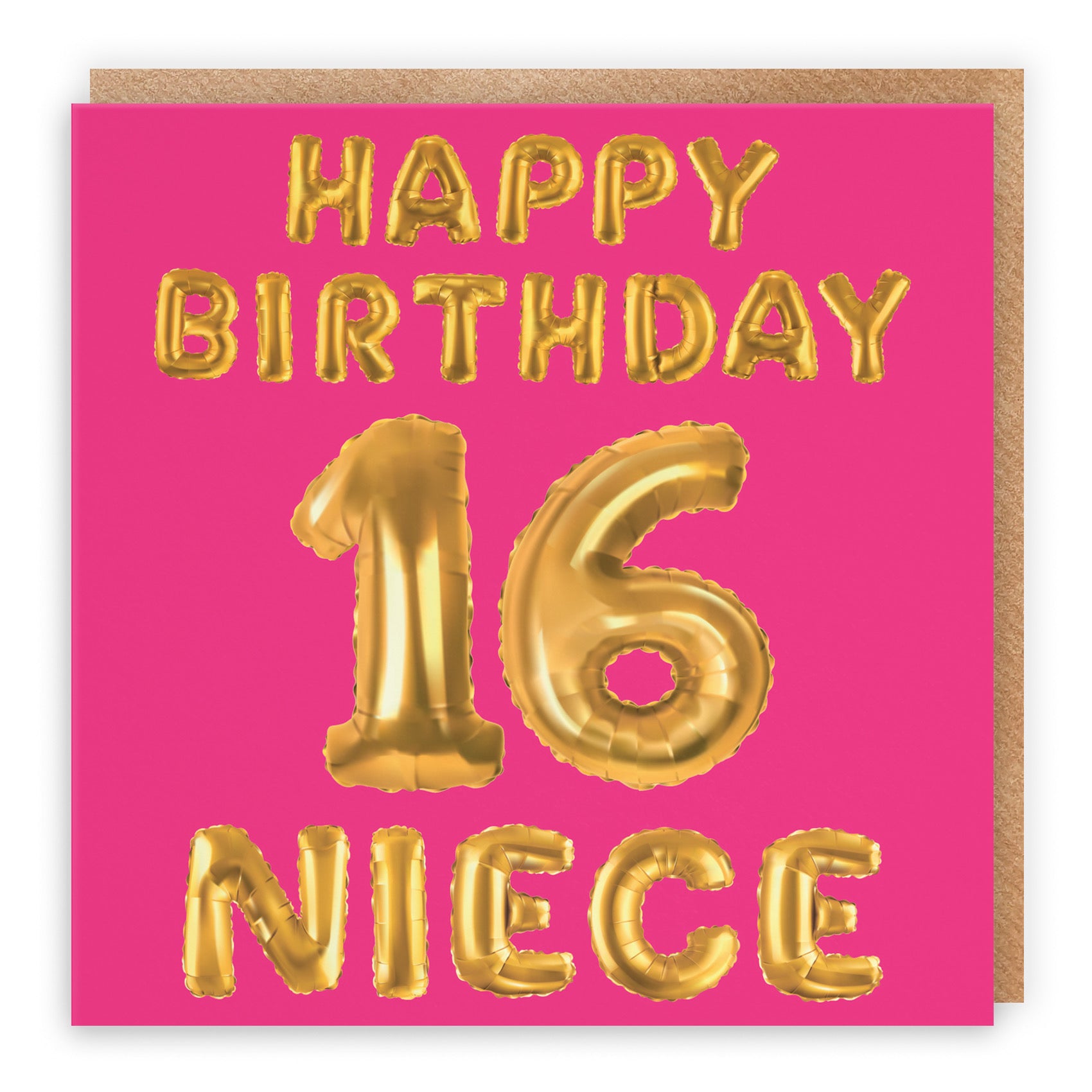 16th Niece Birthday Card Balloon - Default Title (B09GLBRBQ2)