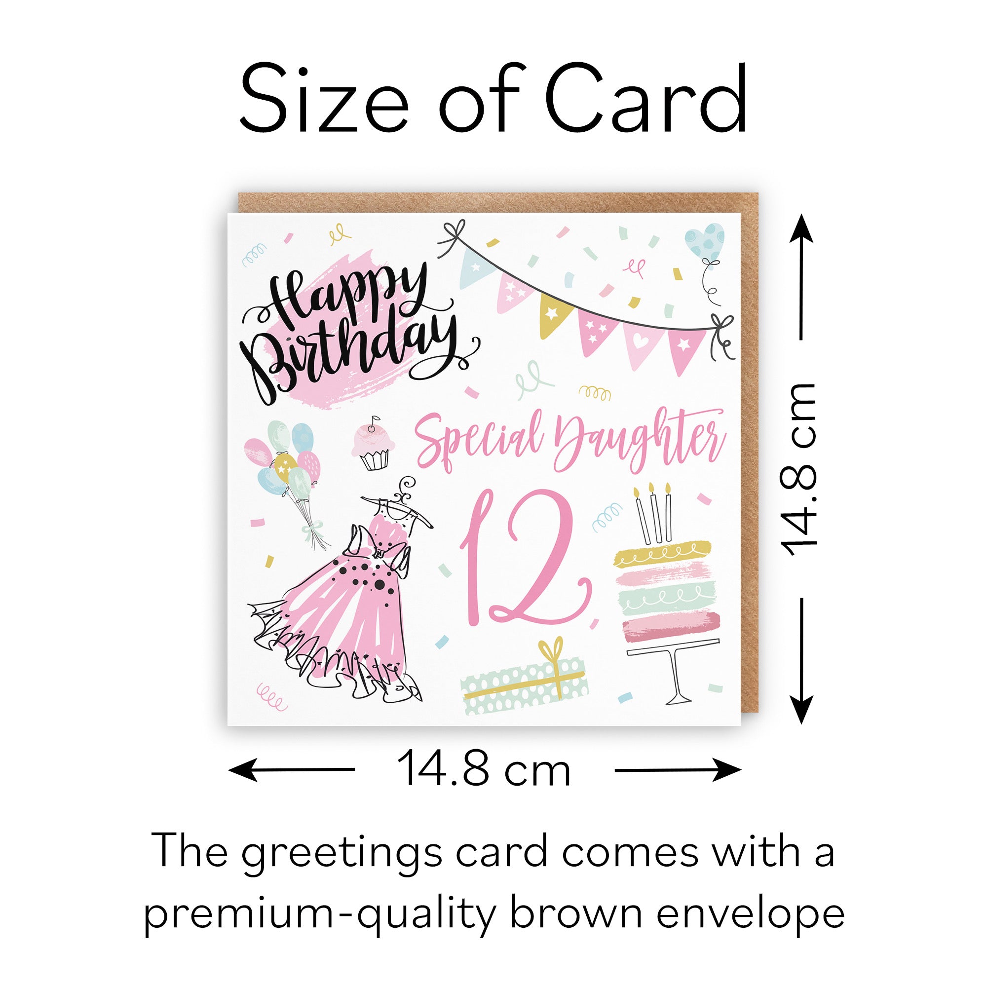 12th Daughter Birthday Card Party - Default Title (B09GLBS2XW)