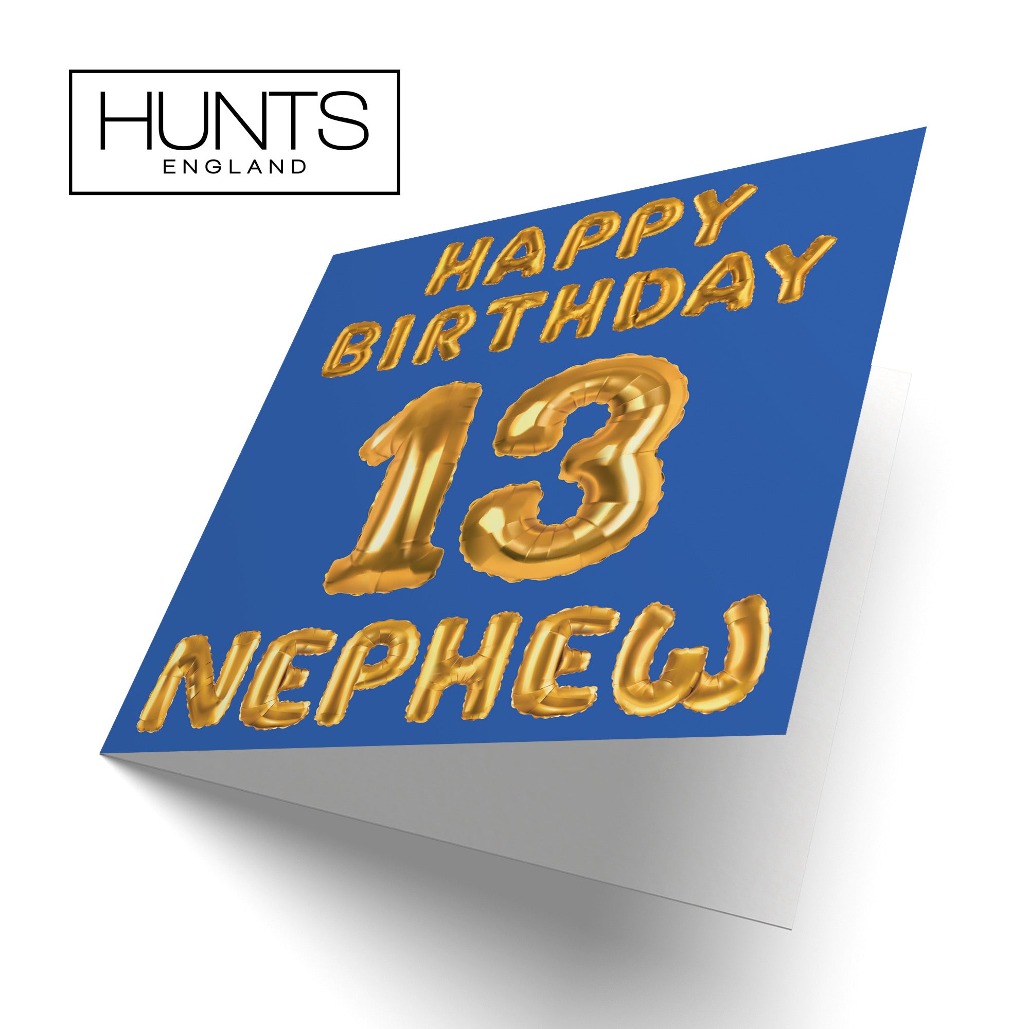 13th Nephew Birthday Card Balloon - Default Title (B09GLBVZCP)