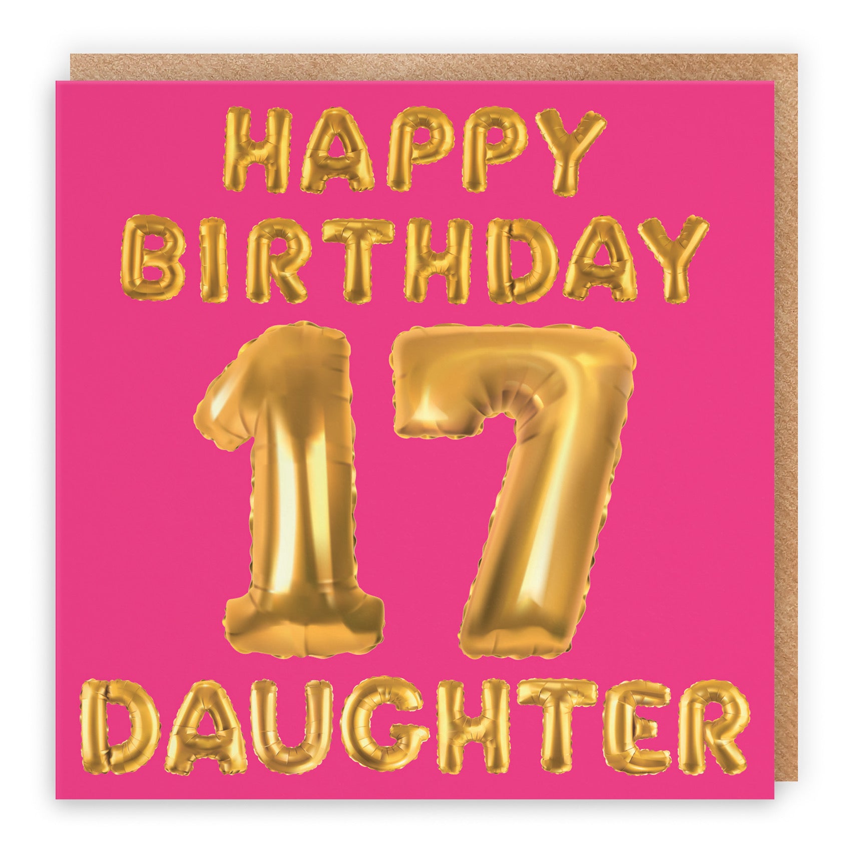 17th Daughter Birthday Card Balloon - Default Title (B09GLBX7Y3)