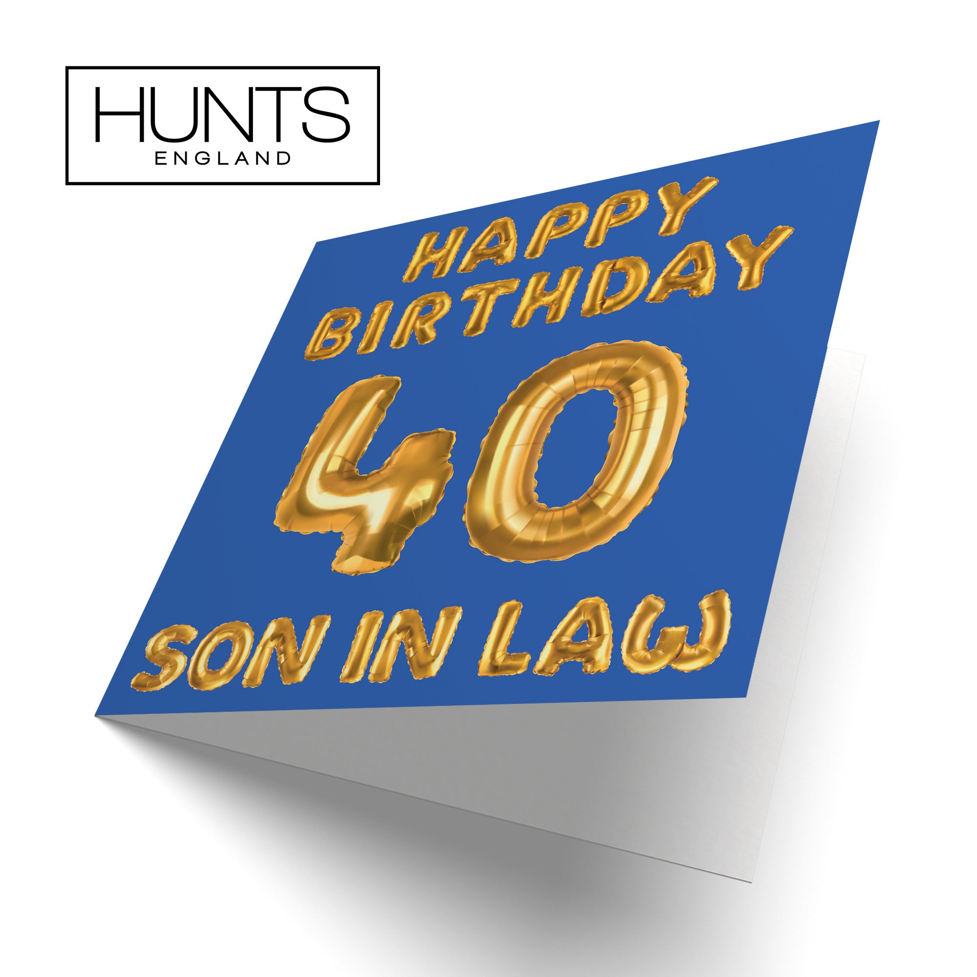 40th Son In Law Birthday Card Balloon - Default Title (B09GLBY8PN)