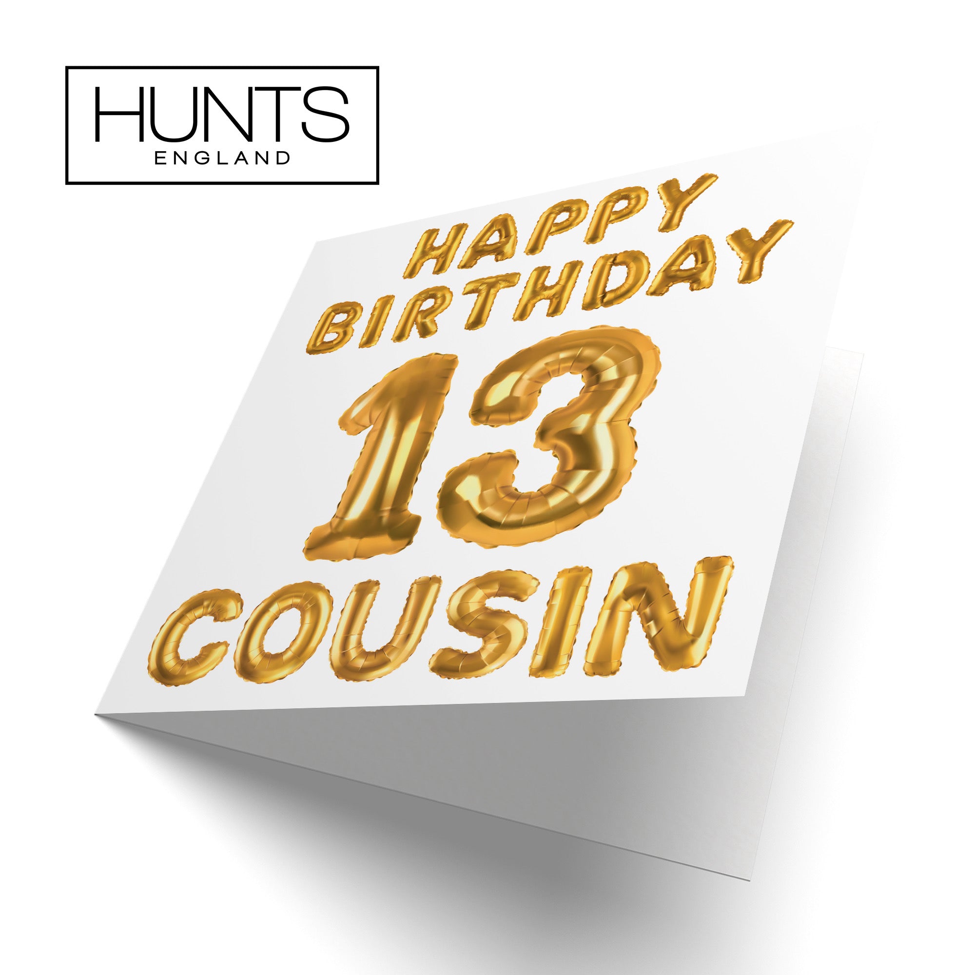 13th Cousin Birthday Card Balloon - Default Title (B09GLC278N)