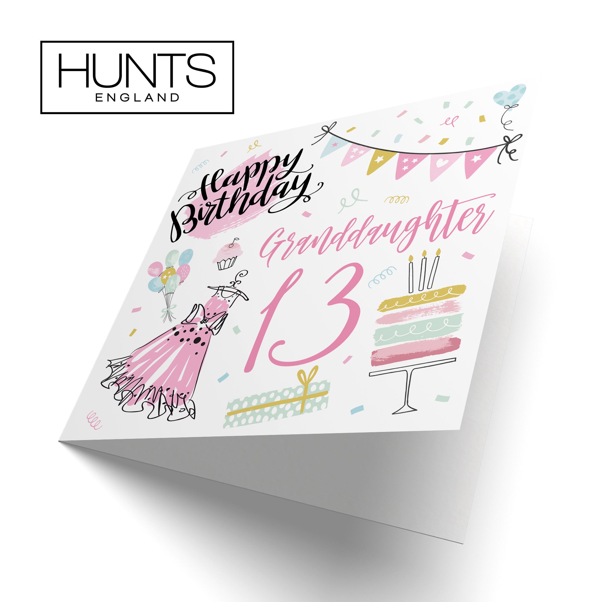 13th Granddaughter Birthday Card Party - Default Title (B09GLC4617)