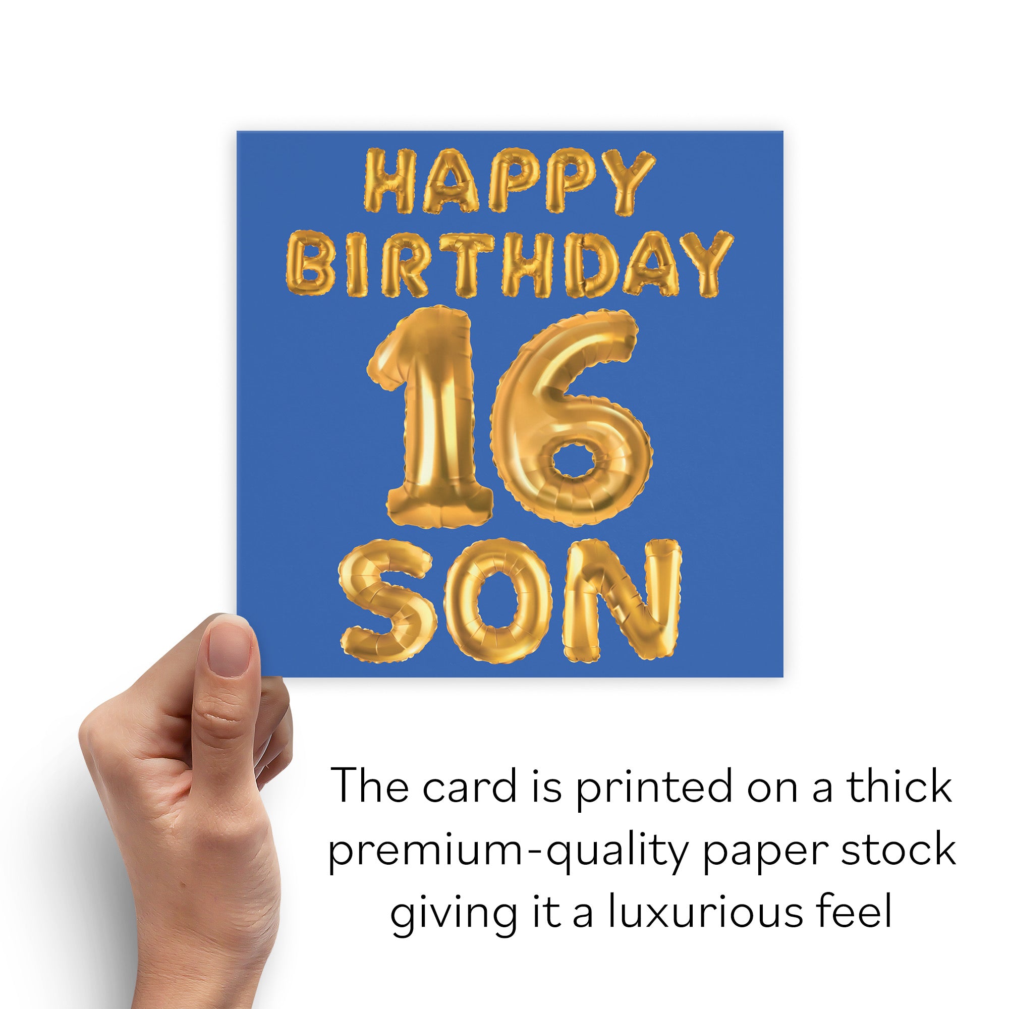 16th Son Birthday Card Balloon - Default Title (B09GLCBNGH)