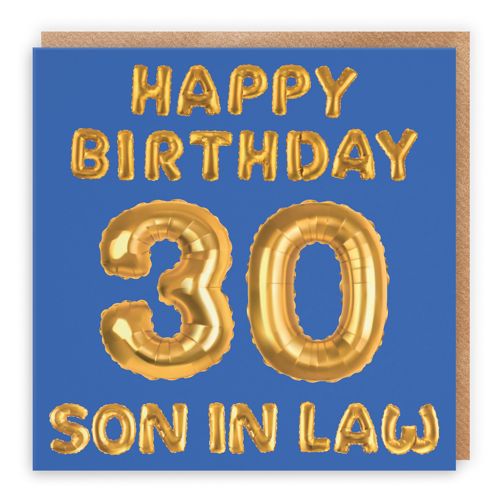 30th Son In Law Birthday Card Balloon - Default Title (B09GLCCLS9)