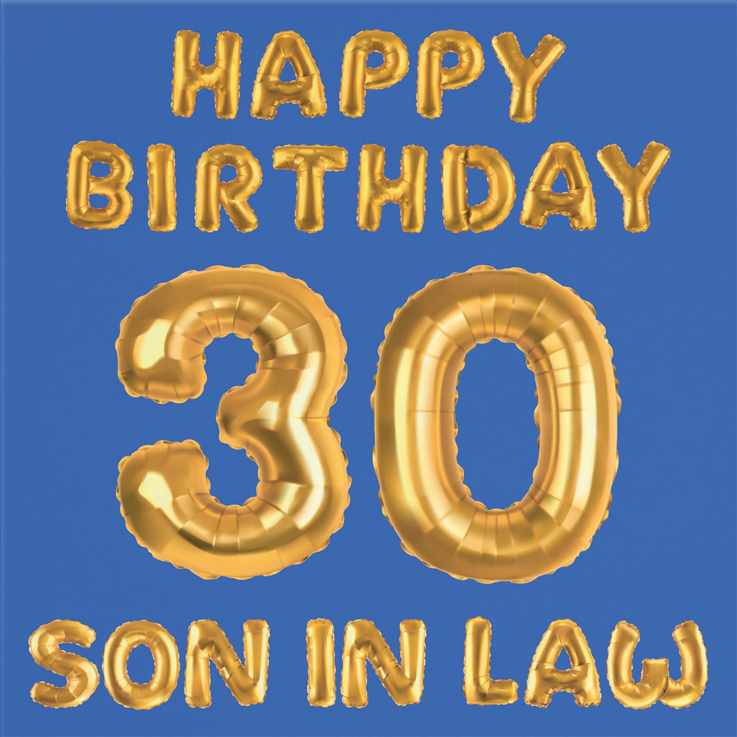 30th Son In Law Birthday Card Balloon - Default Title (B09GLCCLS9)