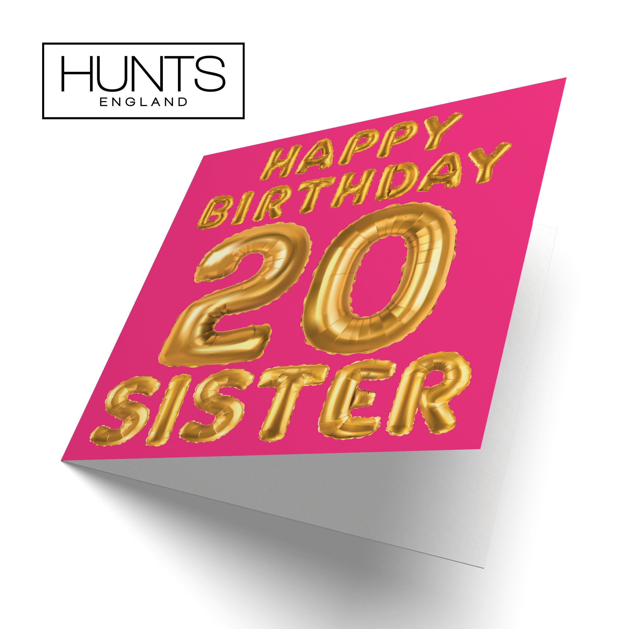 20th Sister Birthday Card Balloon - Default Title (B09GLCVG79)