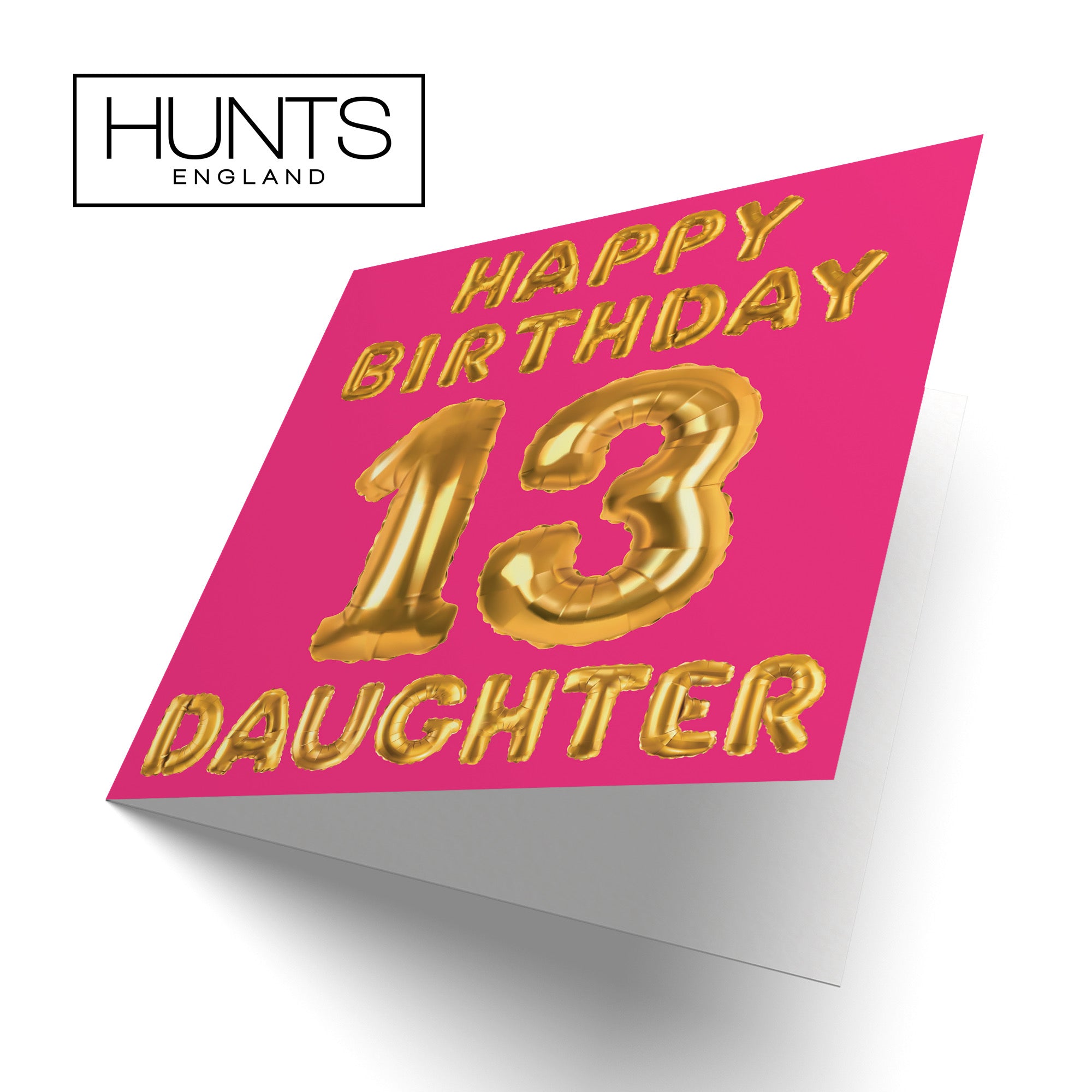 13th Daughter Birthday Card Balloon - Default Title (B09GLD4Y6F)