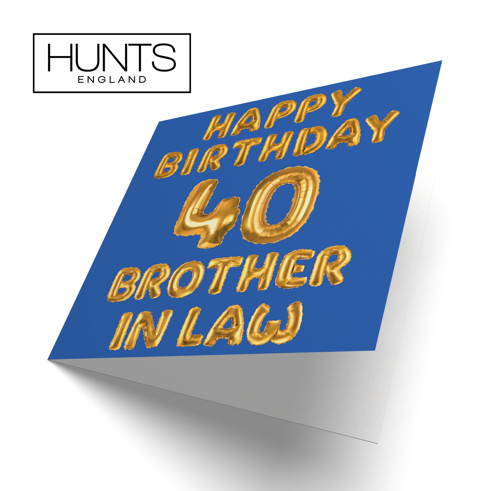 40th Brother In Law Birthday Card Balloon - Default Title (B09GLD6D3X)