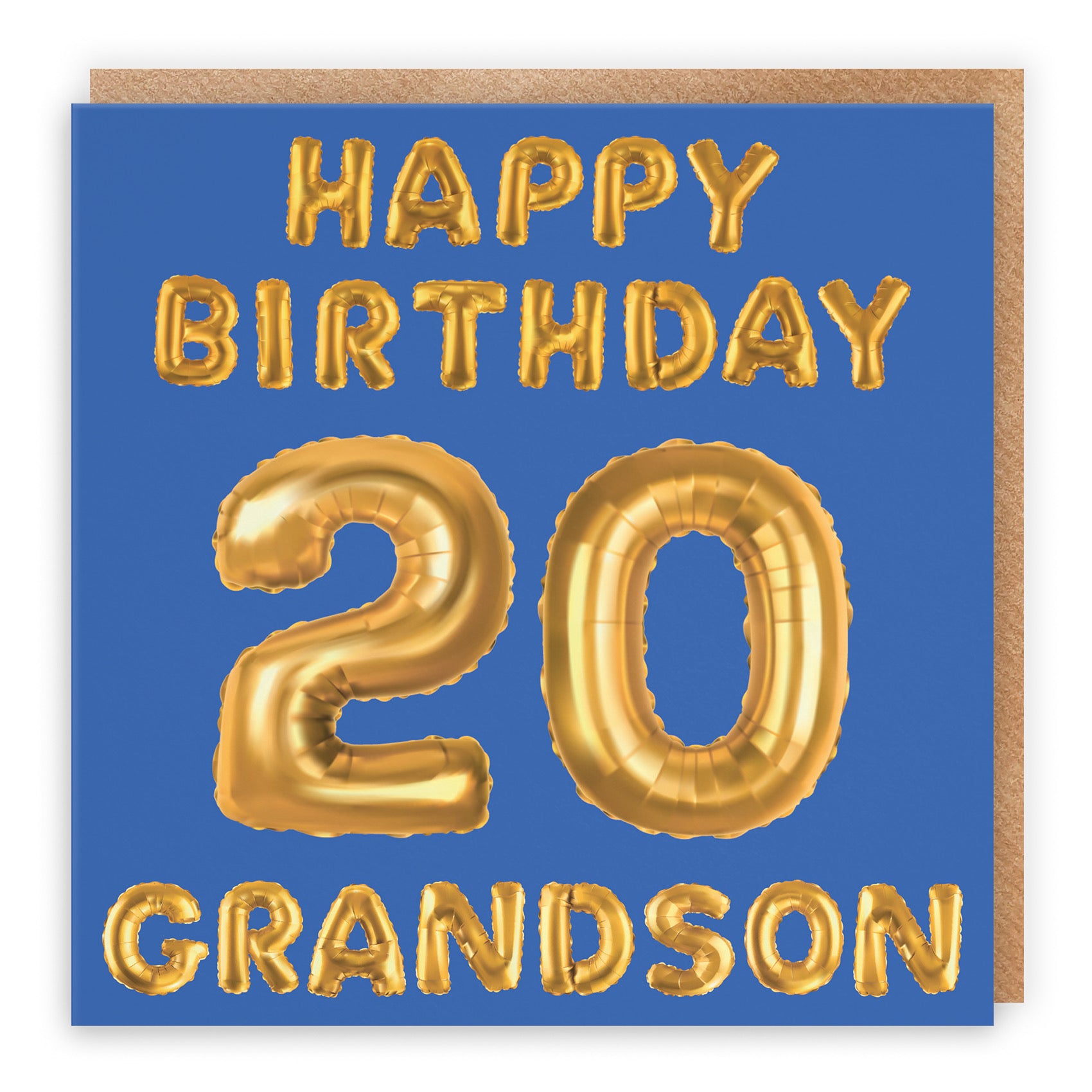 20th Grandson Birthday Card Balloon - Default Title (B09GLDGNWG)