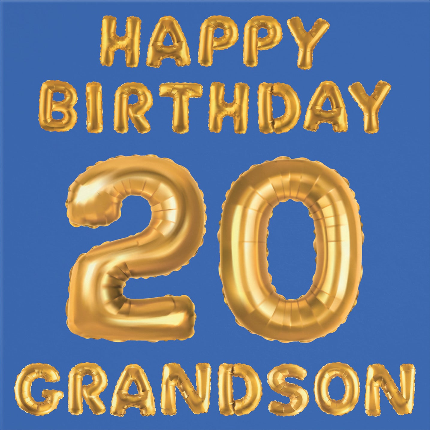 20th Grandson Birthday Card Balloon - Default Title (B09GLDGNWG)