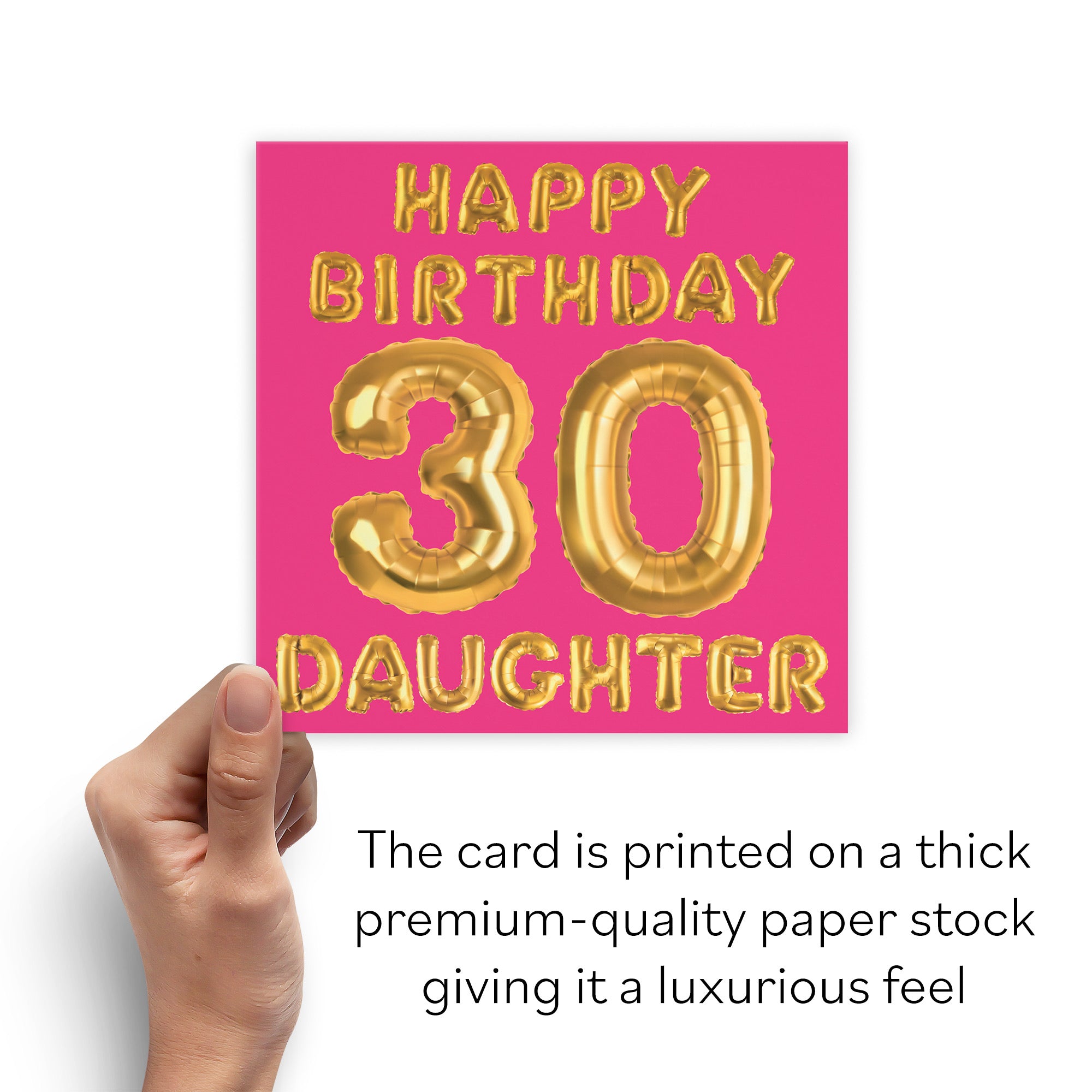 30th Daughter Birthday Card Balloon - Default Title (B09GLDP7X7)