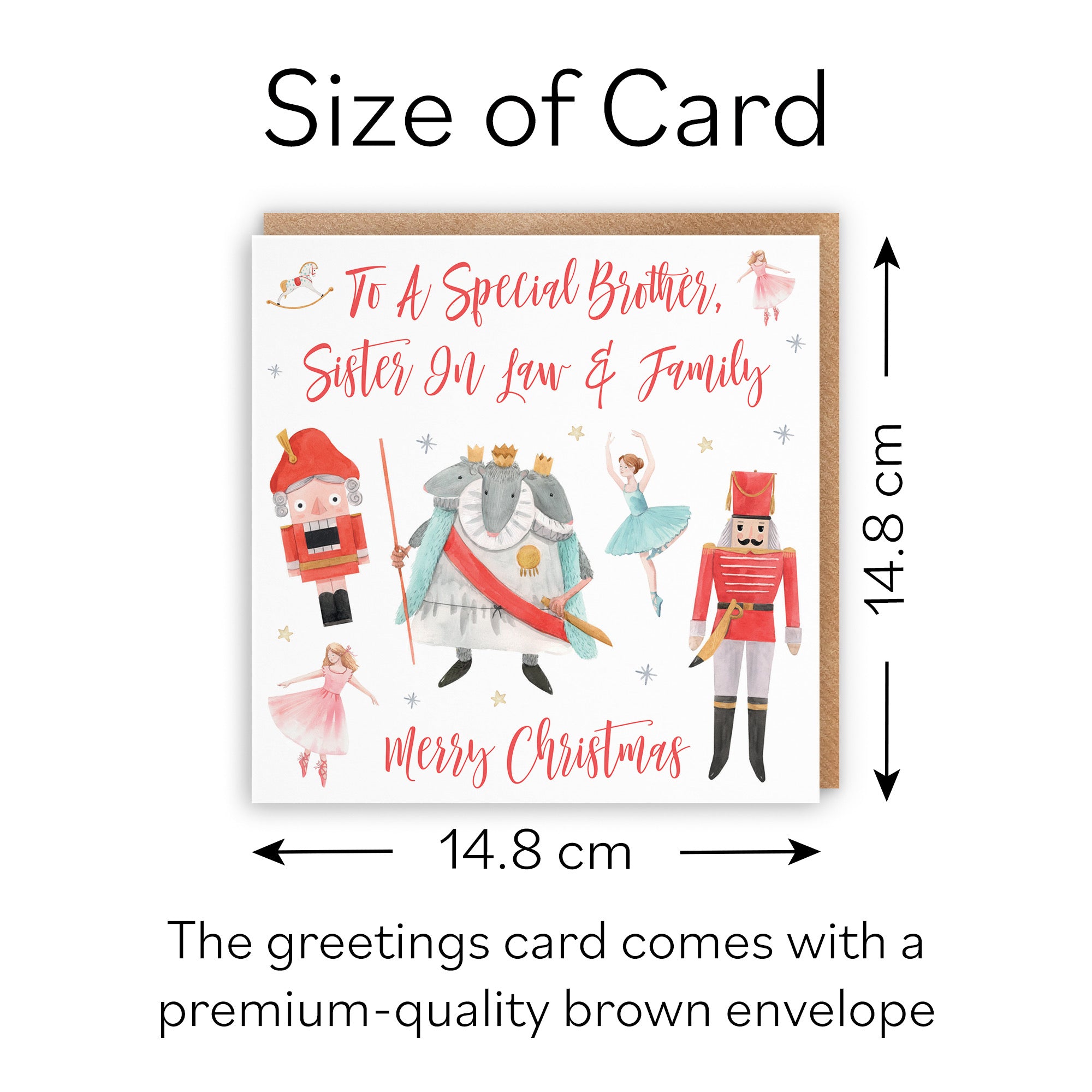 Brother, Sister In Law And Family Nutcracker Christmas Card - Default Title (B09JVBJ4LX)