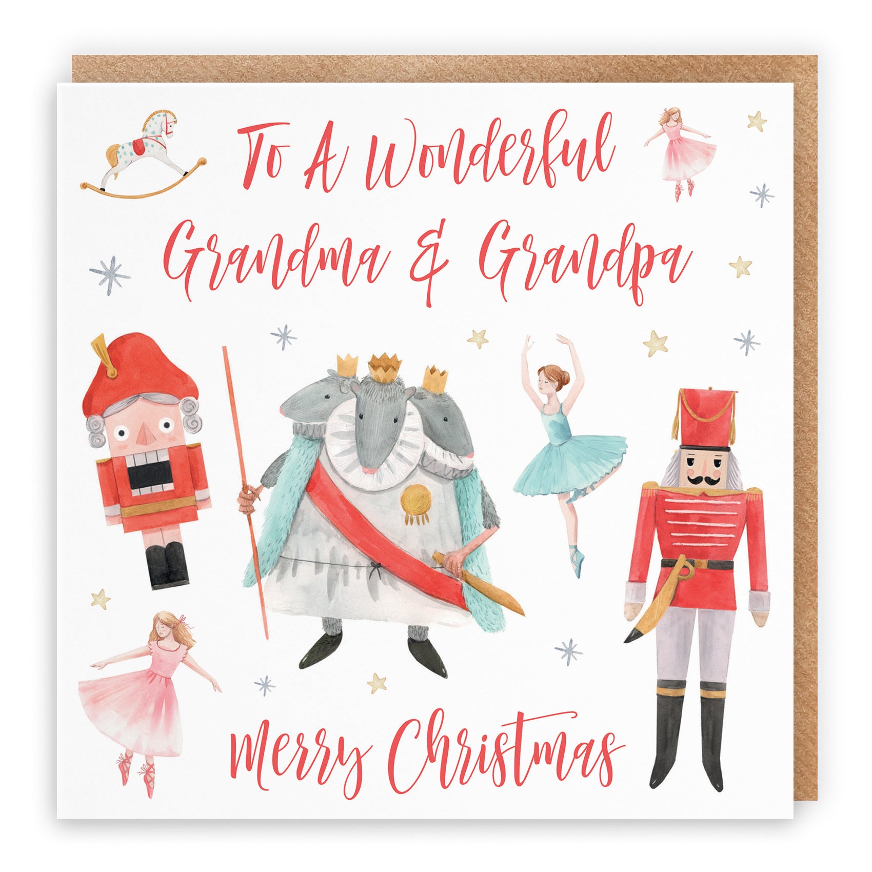 Grandma And Grandpa Christmas Card Nutcracker - Default Title (B09JVG4S1T)