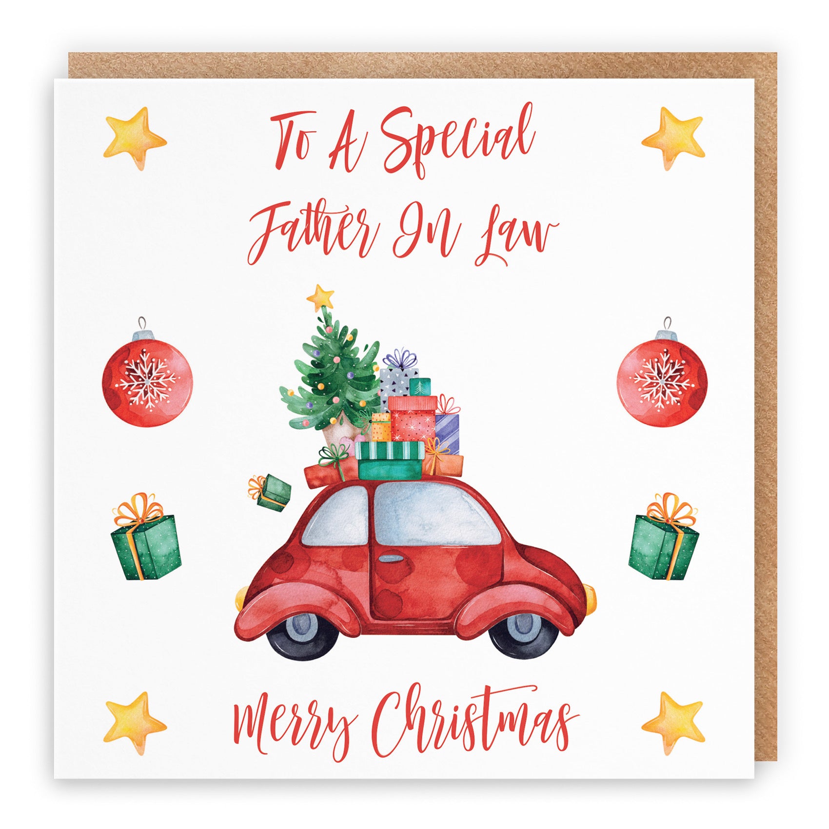 Father In Law Christmas Holiday Card - Default Title (B09JVPVBMF)