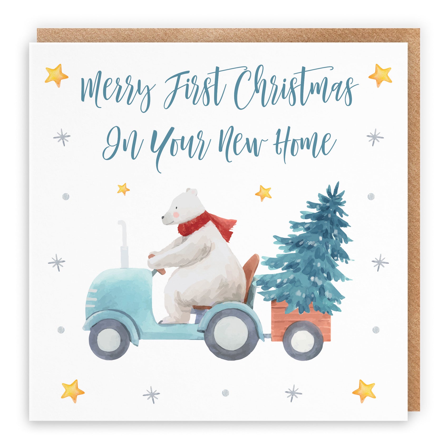 1st Christmas New Home  New Baby Card Polar Bear - Default Title (B09JZW7RYC)