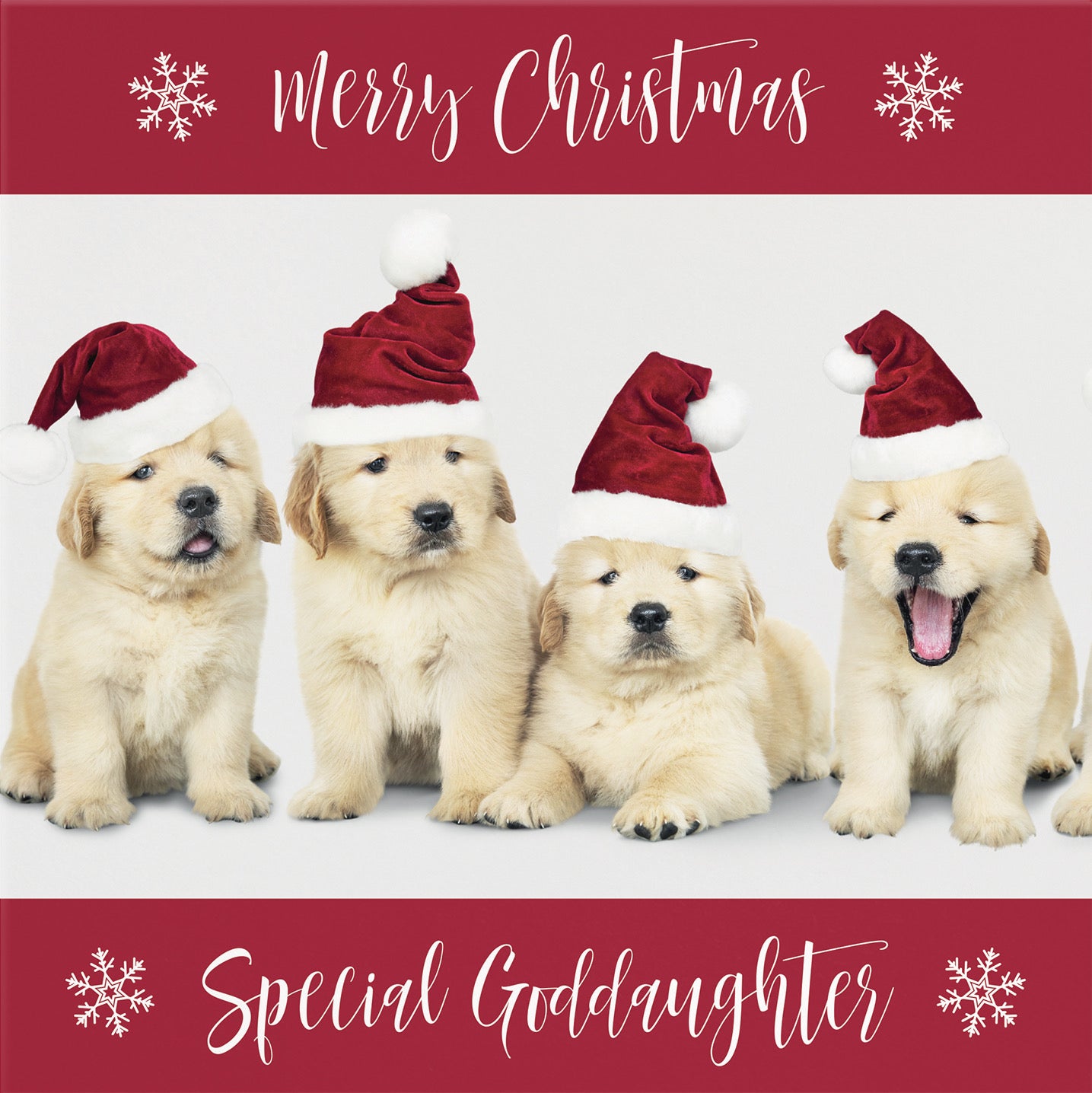 Goddaughter Puppy Christmas Card - Default Title (B09JZXVBYQ)