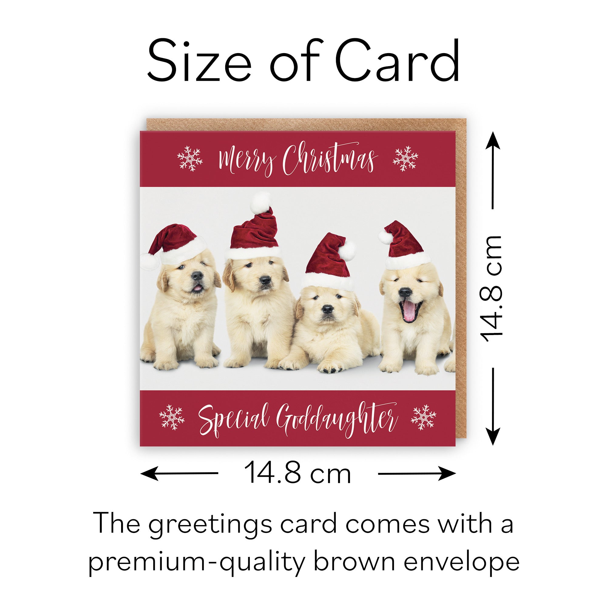 Goddaughter Puppy Christmas Card - Default Title (B09JZXVBYQ)