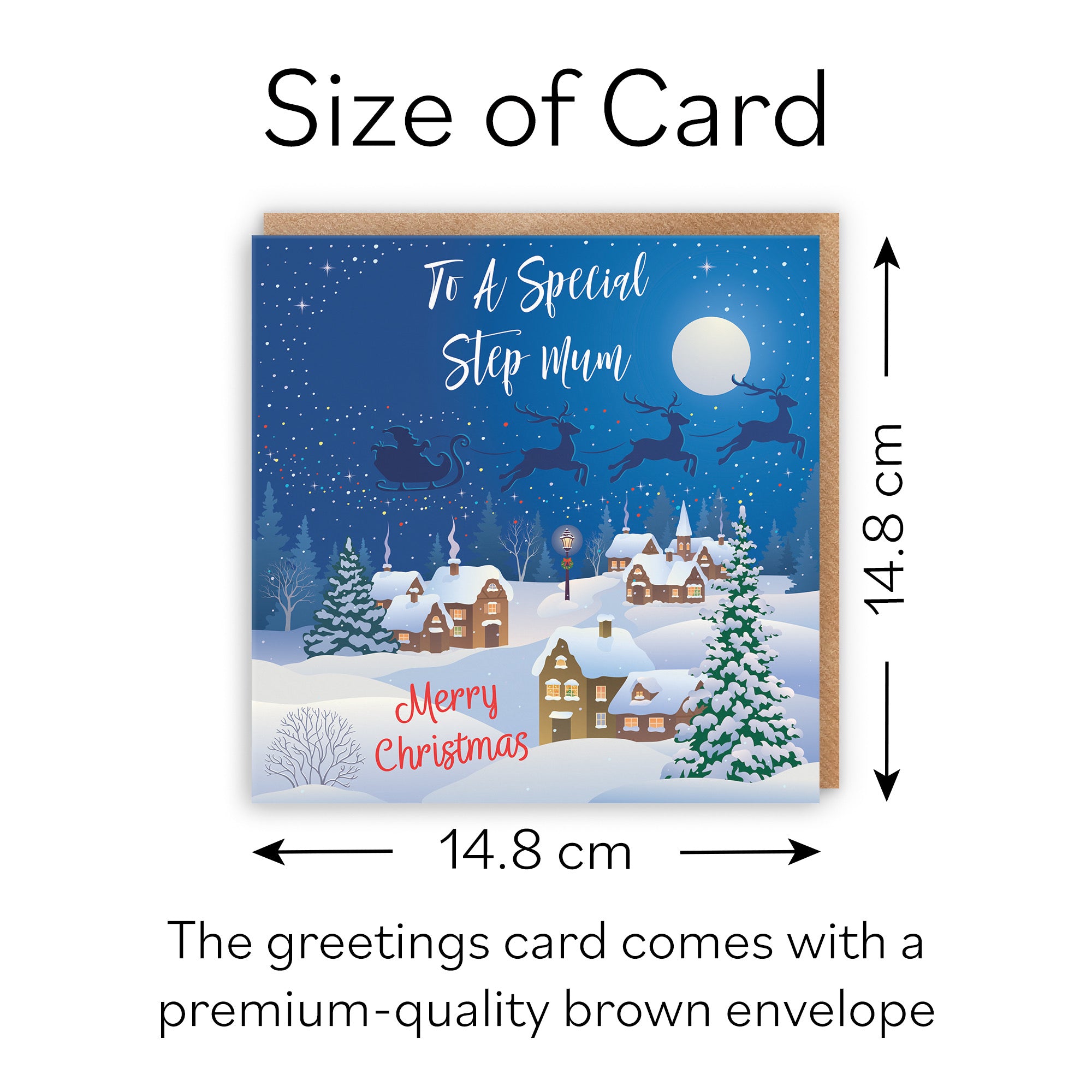 Step Mum Winter Wonderland Christmas Card - Default Title (B09K7S42SN)