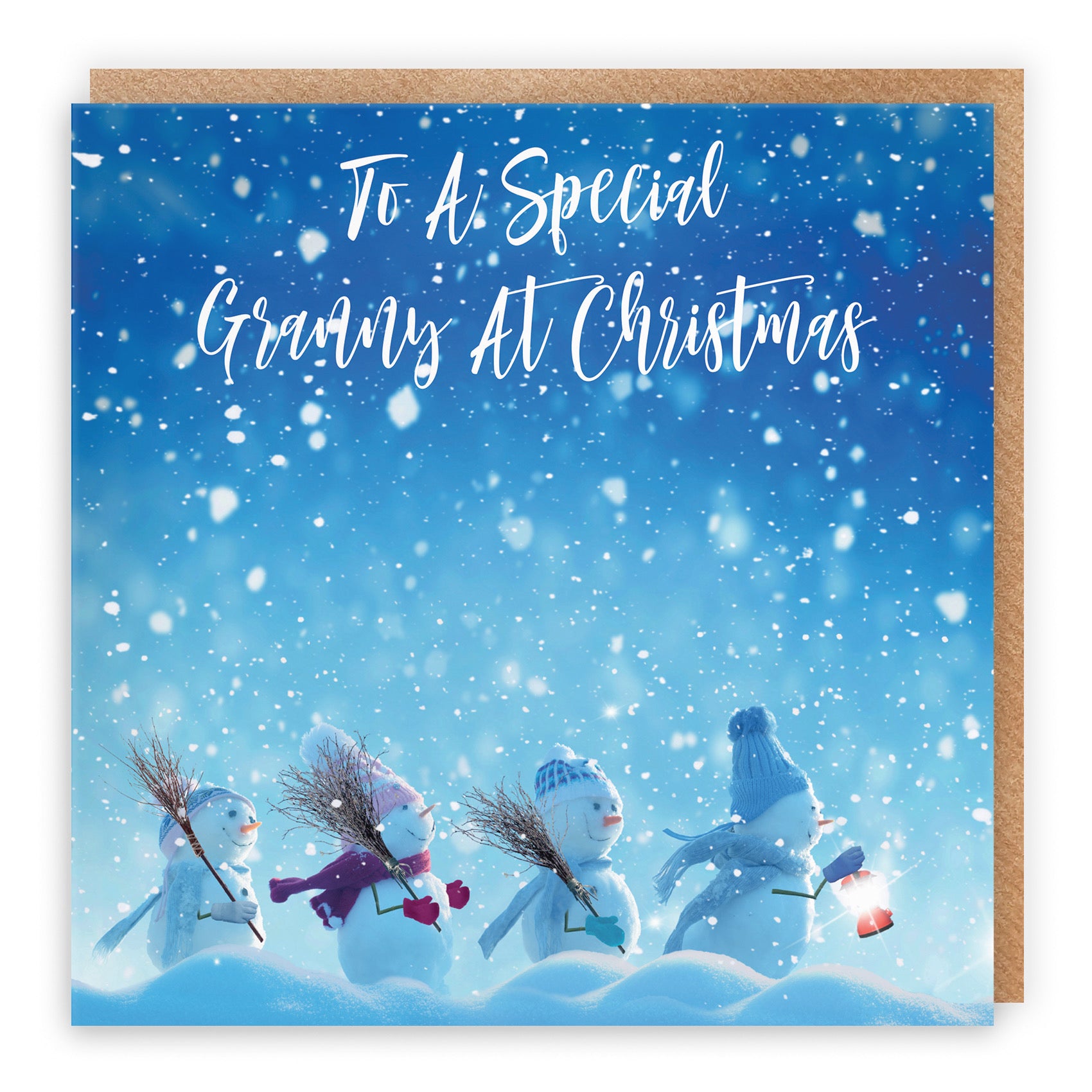 Granny Snow People Christmas Card - Default Title (B09K7S6SKJ)