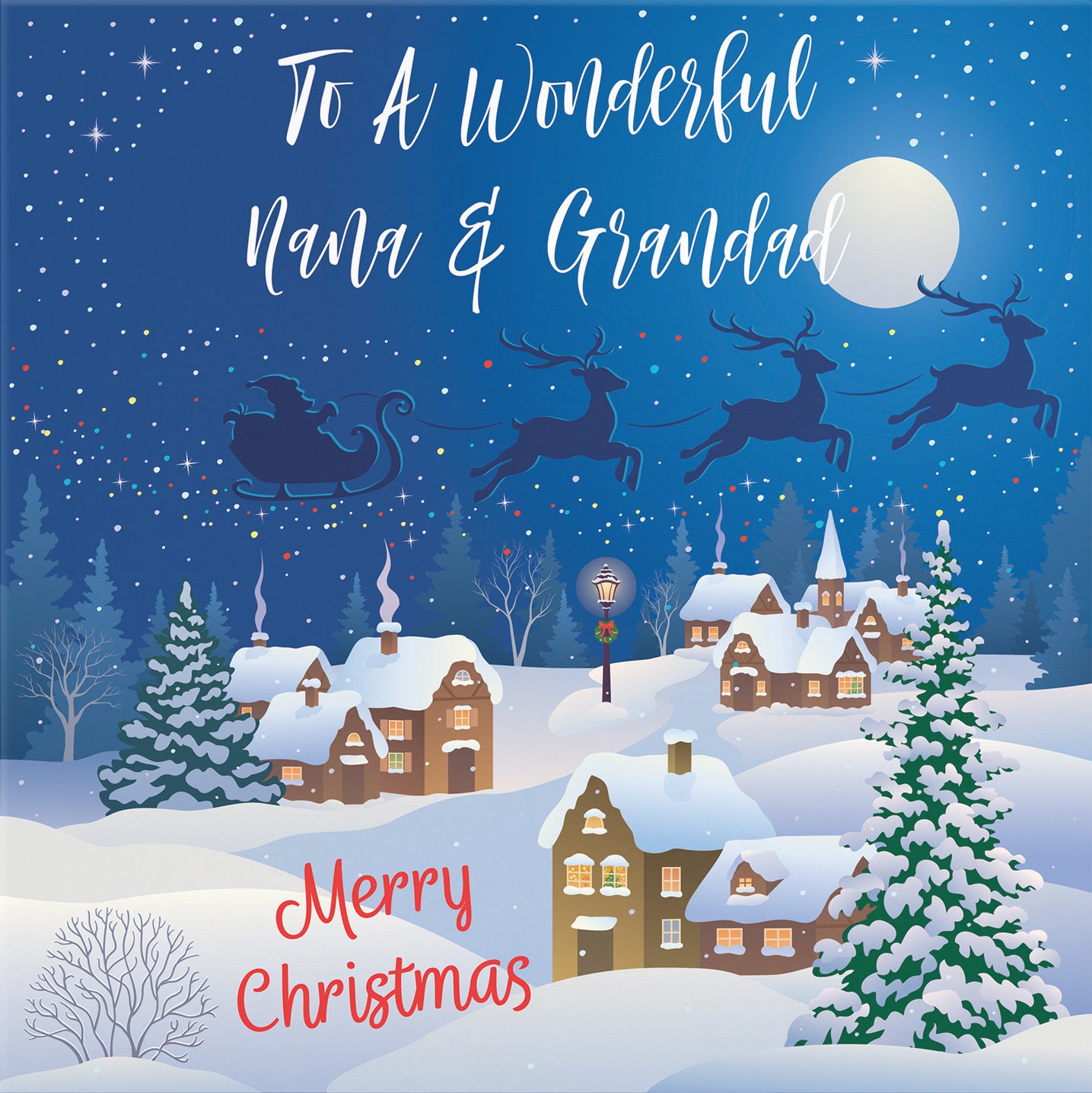 Nana And Grandad Winter Wonderland Christmas Card - Default Title (B09K7SMY9Q)