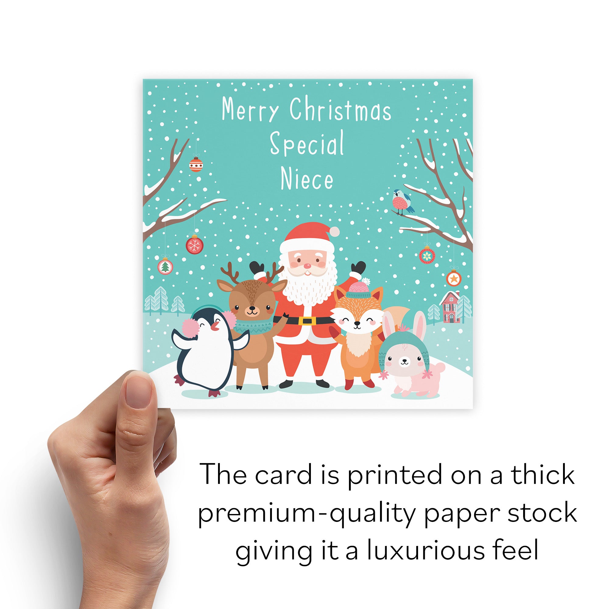 Niece Santa And Friends Christmas Card - Default Title (B09K7SVMLW)