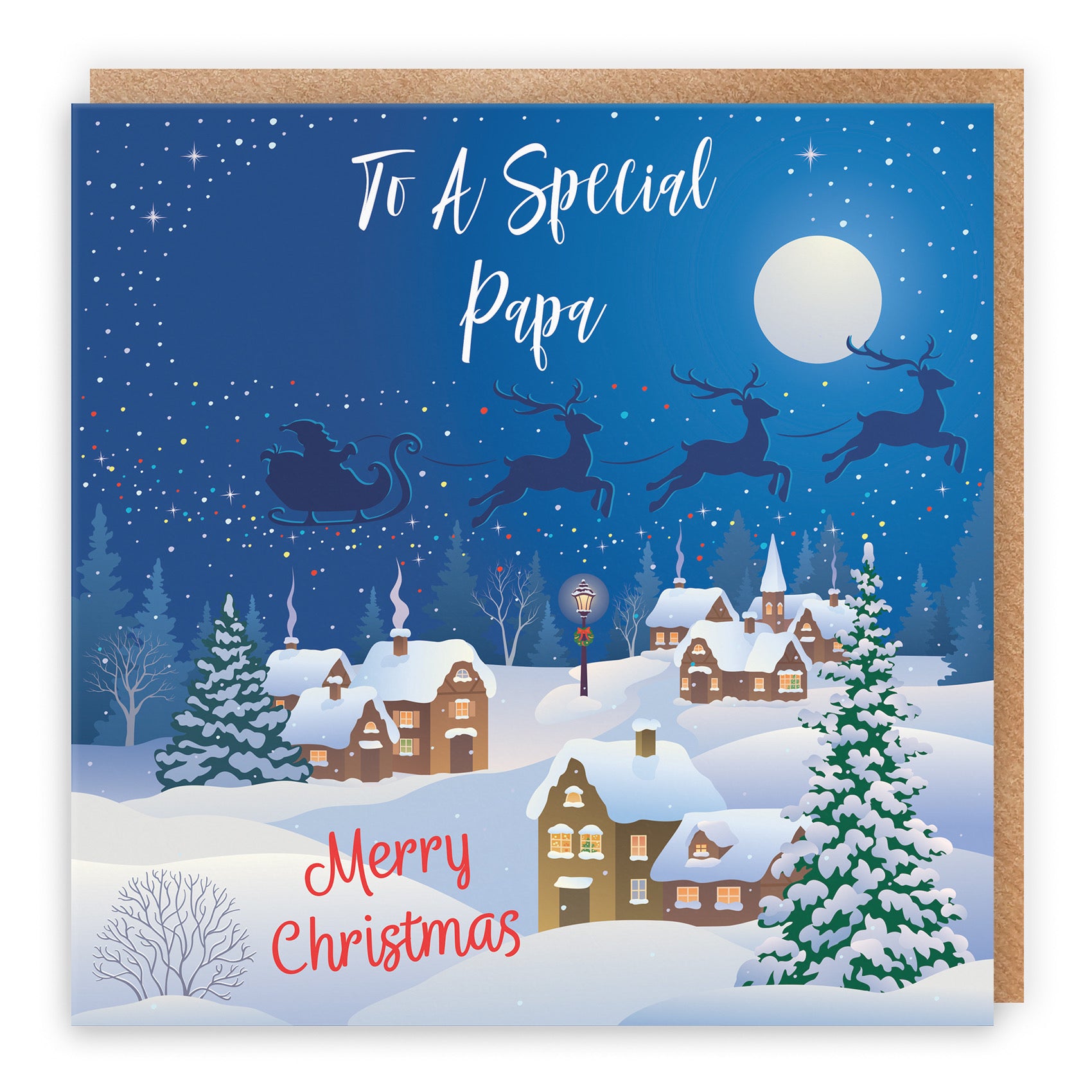 Papa Winter Wonderland Christmas Card - Default Title (B09K7SVMLX)