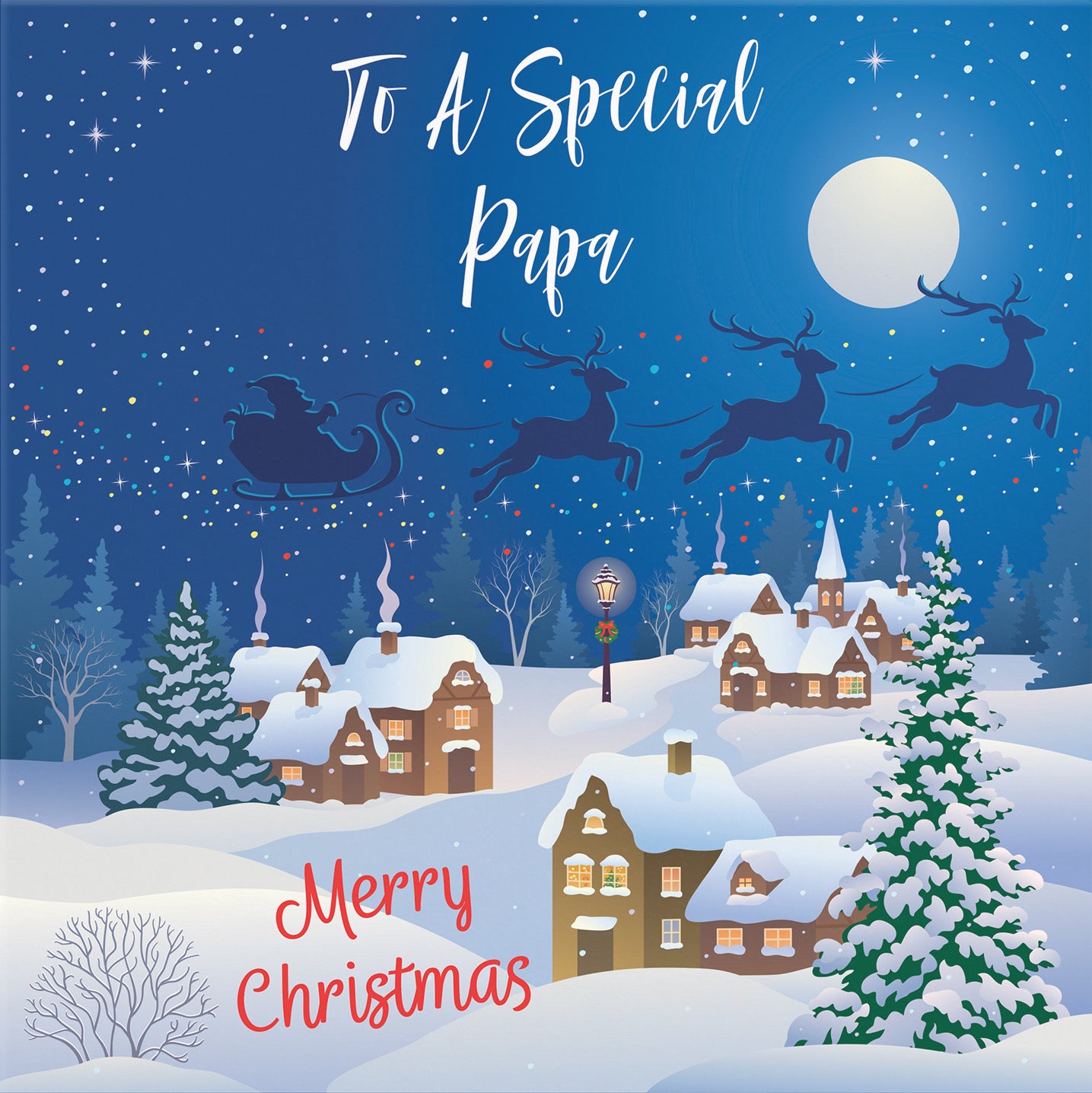 Papa Winter Wonderland Christmas Card - Default Title (B09K7SVMLX)