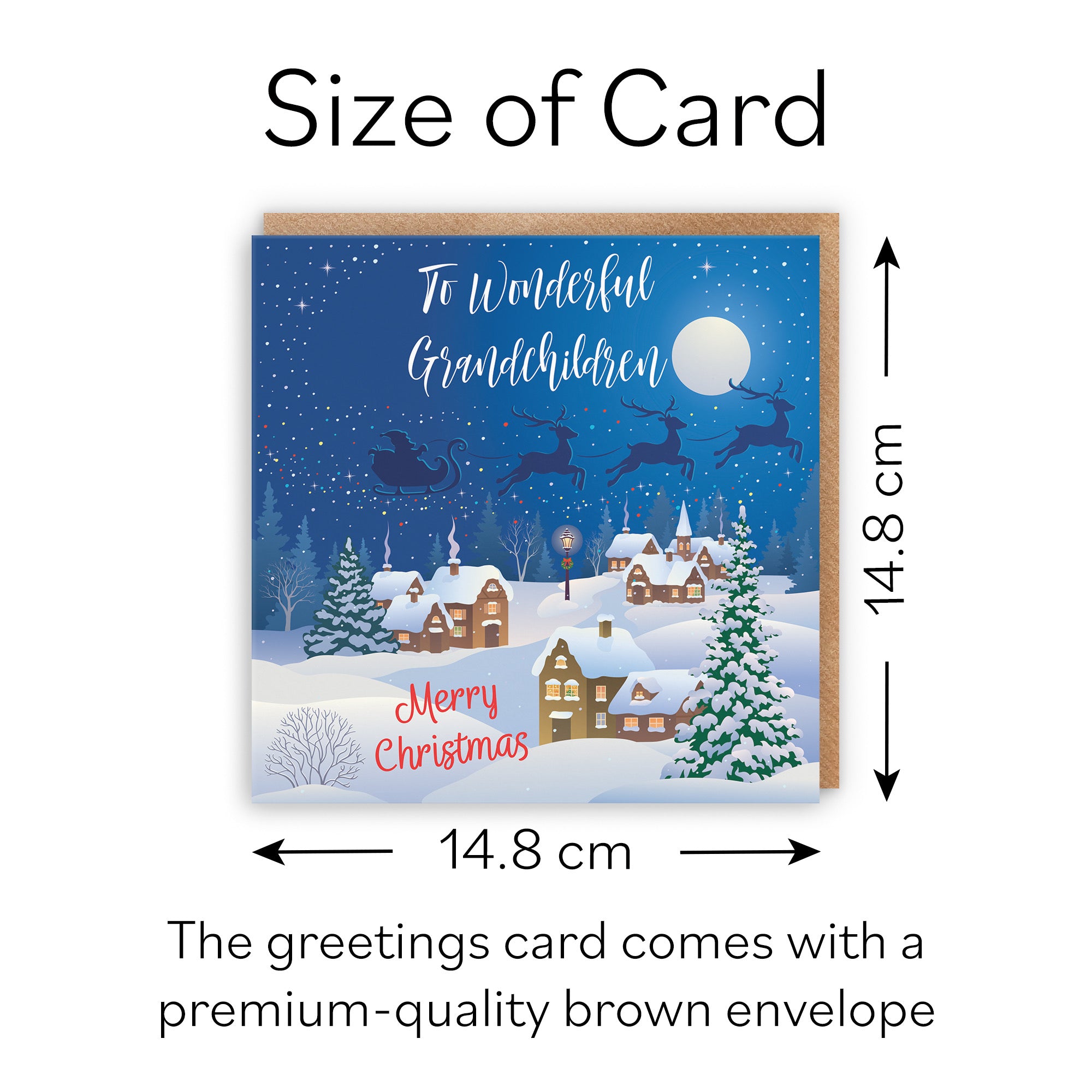 Grandchildren Winter Wonderland Christmas Card - Default Title (B09K7SZ2C2)