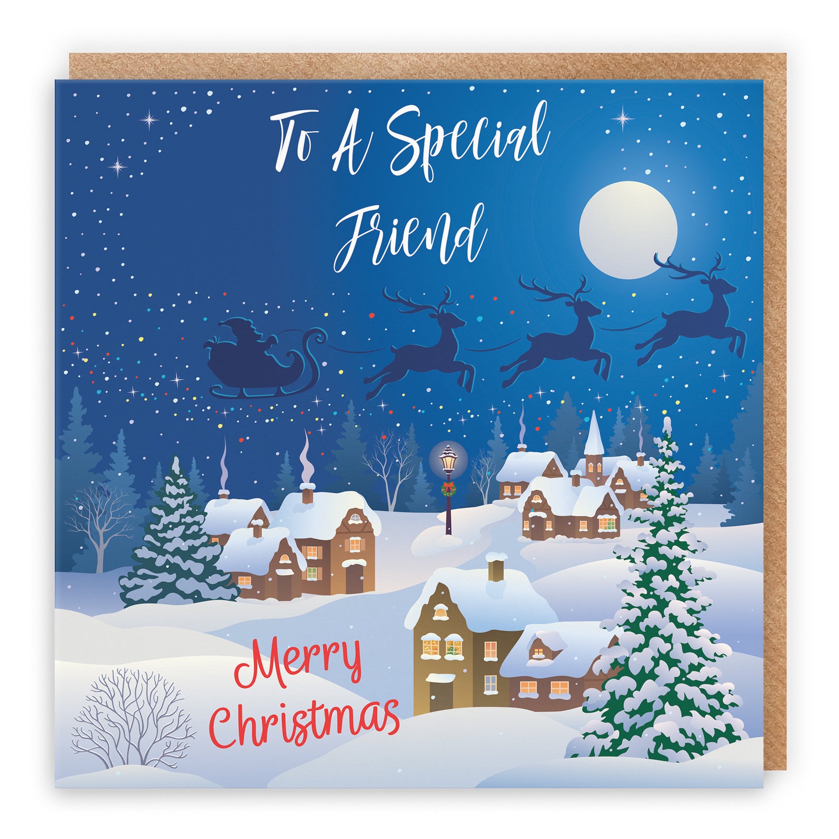 Friend Winter Wonderland Christmas Card - Default Title (B09K7TBPG3)