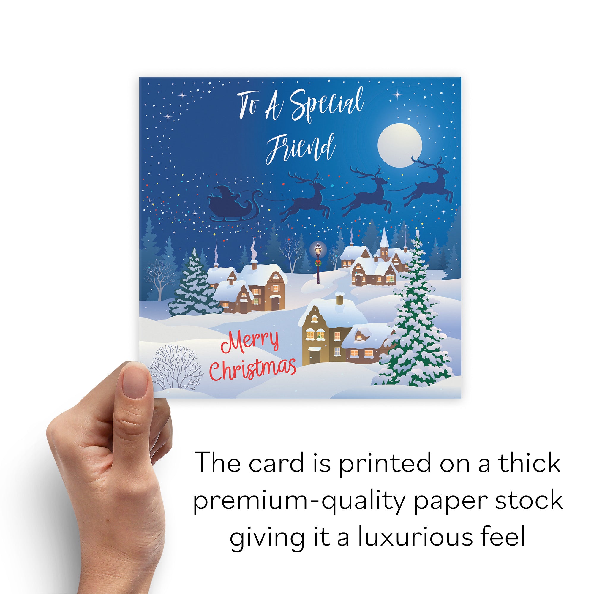 Friend Winter Wonderland Christmas Card - Default Title (B09K7TBPG3)