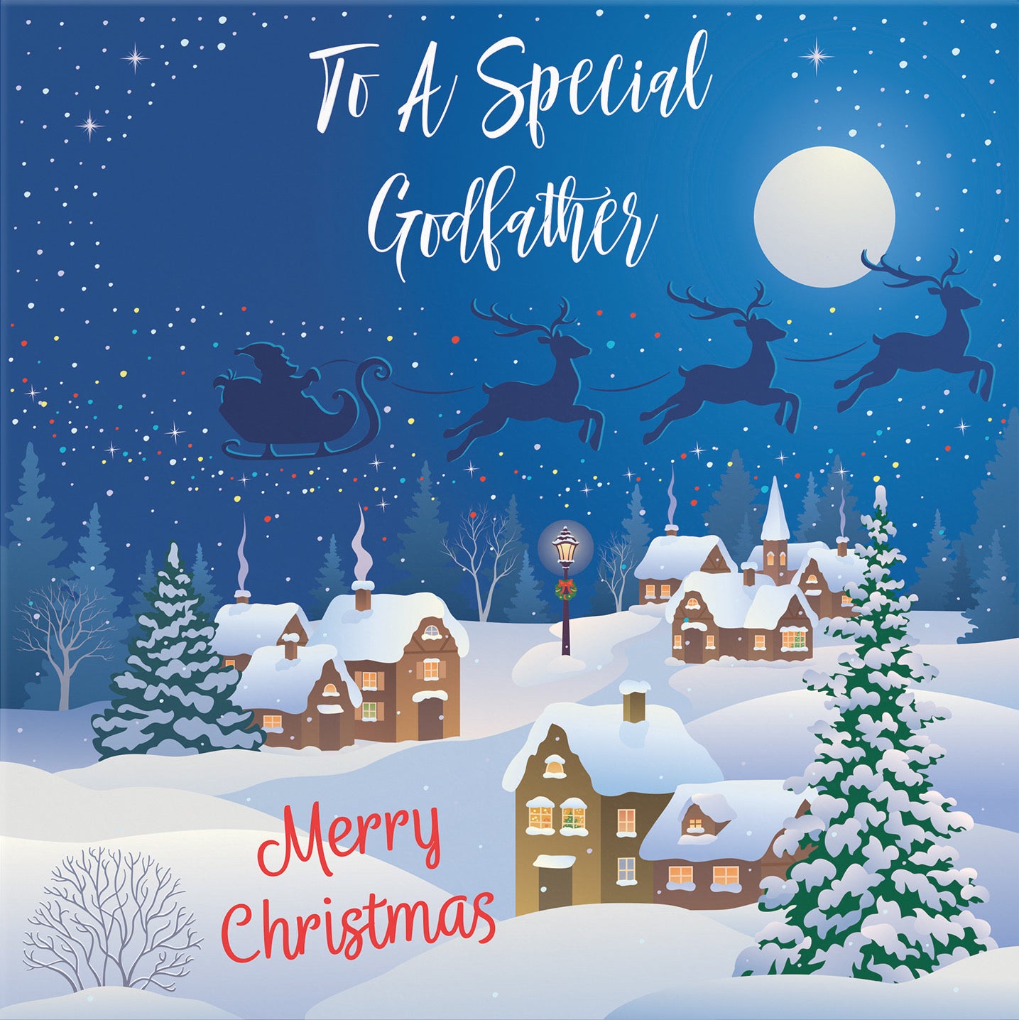 Godfather Winter Wonderland Christmas Card - Default Title (B09K7THRMP)