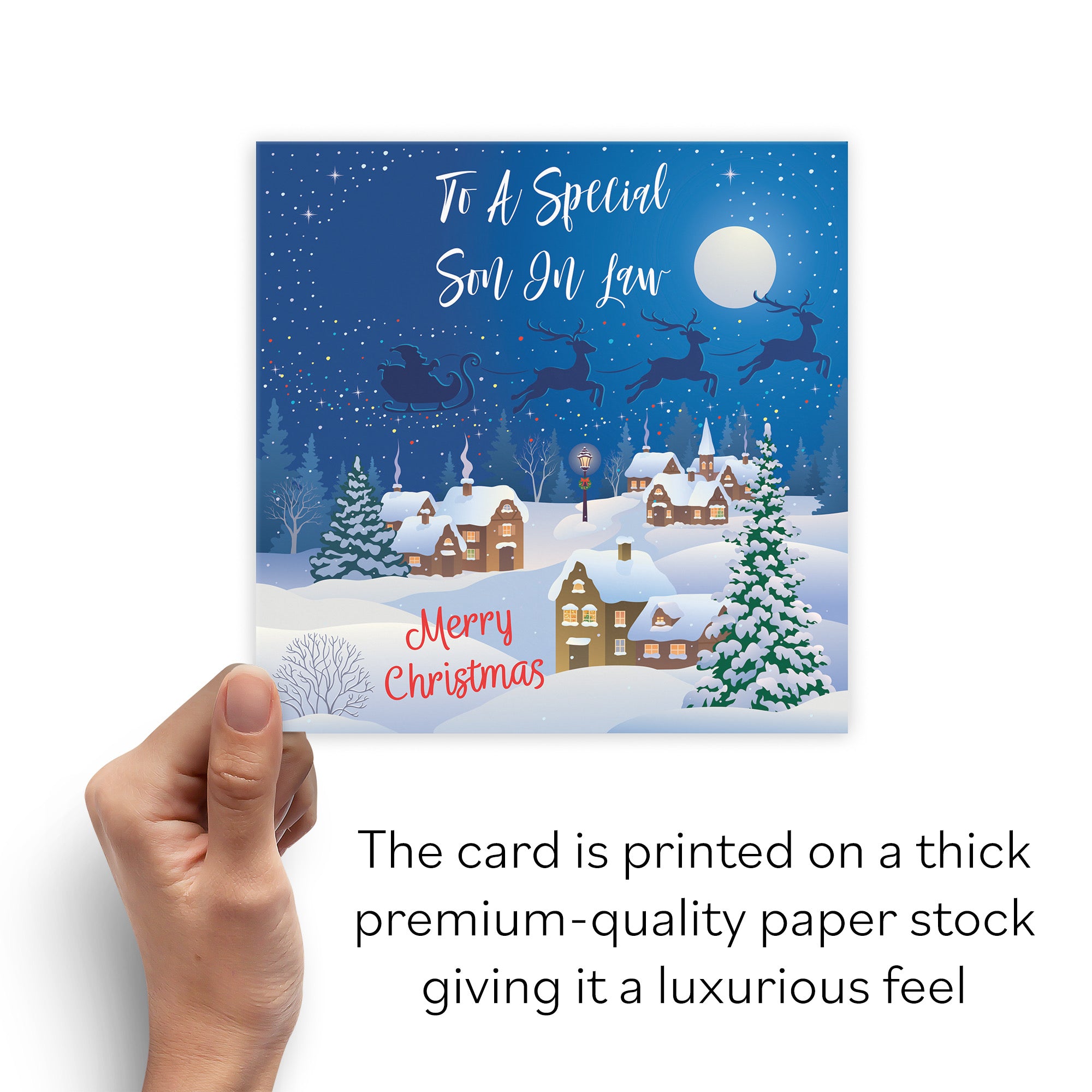 Son In Law Winter Wonderland Christmas Card - Default Title (B09K7THW5L)