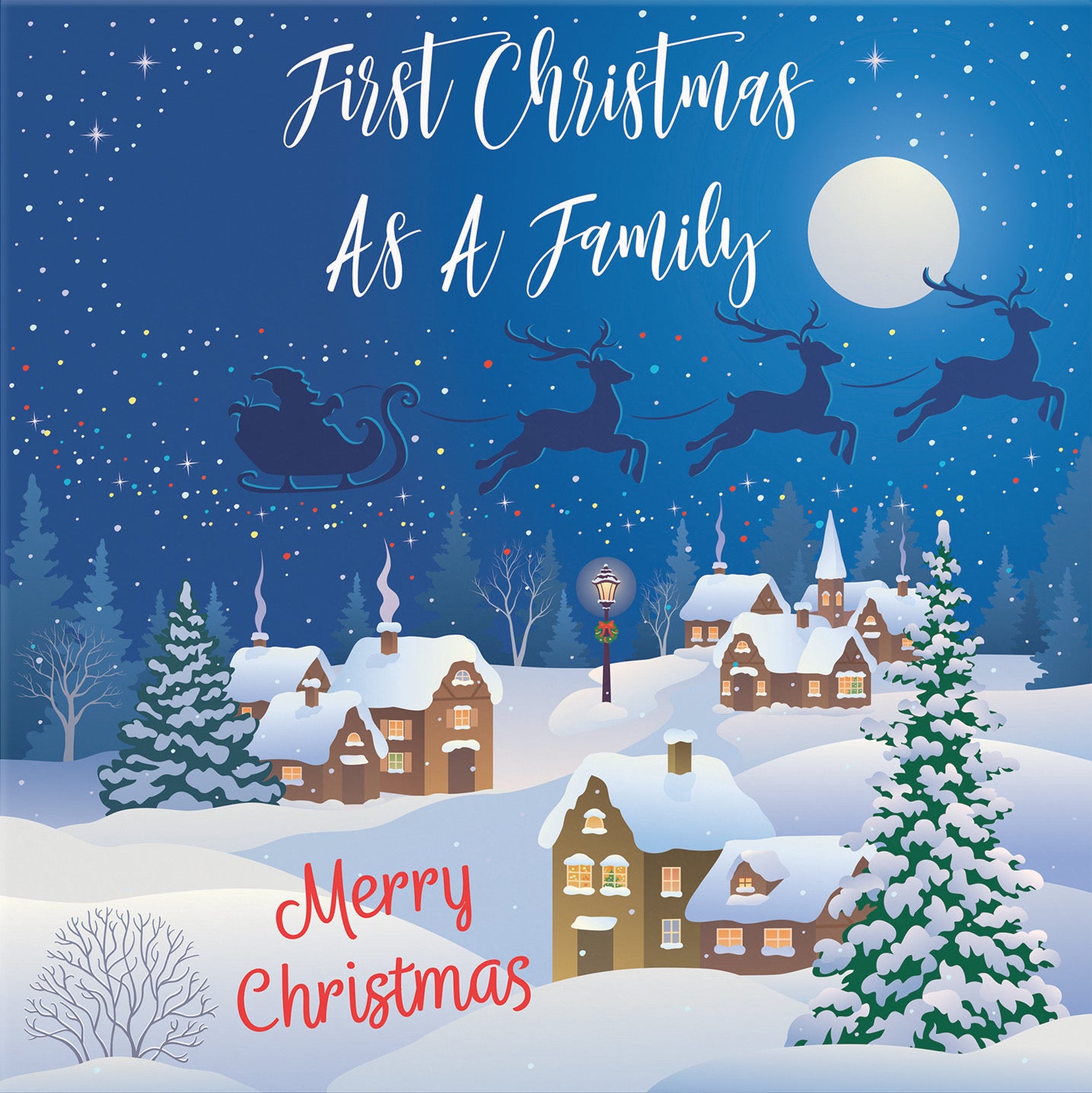 1st Christmas Family New Baby Christmas Card Winter Wonderland - Default Title (B09K7TQVFZ)