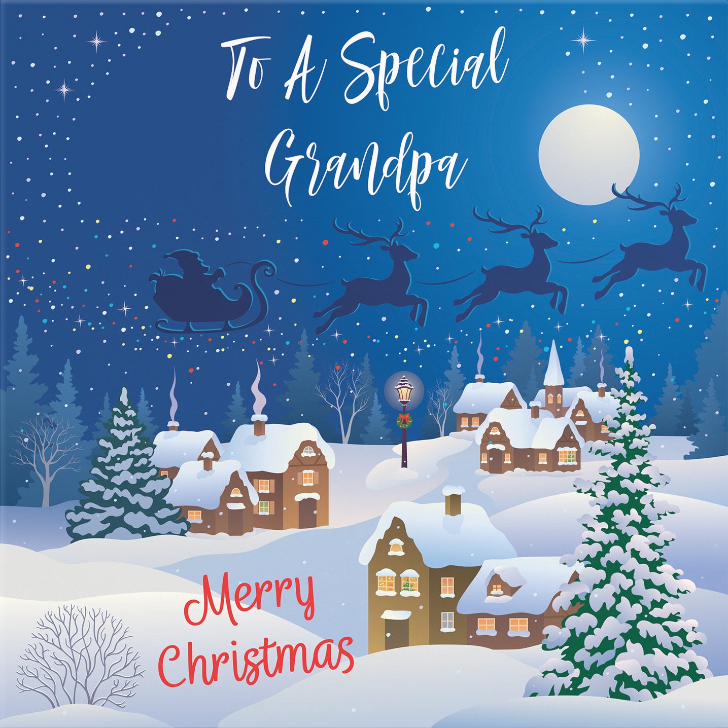 Grandpa Winter Wonderland Christmas Card - Default Title (B09K7TRBXJ)