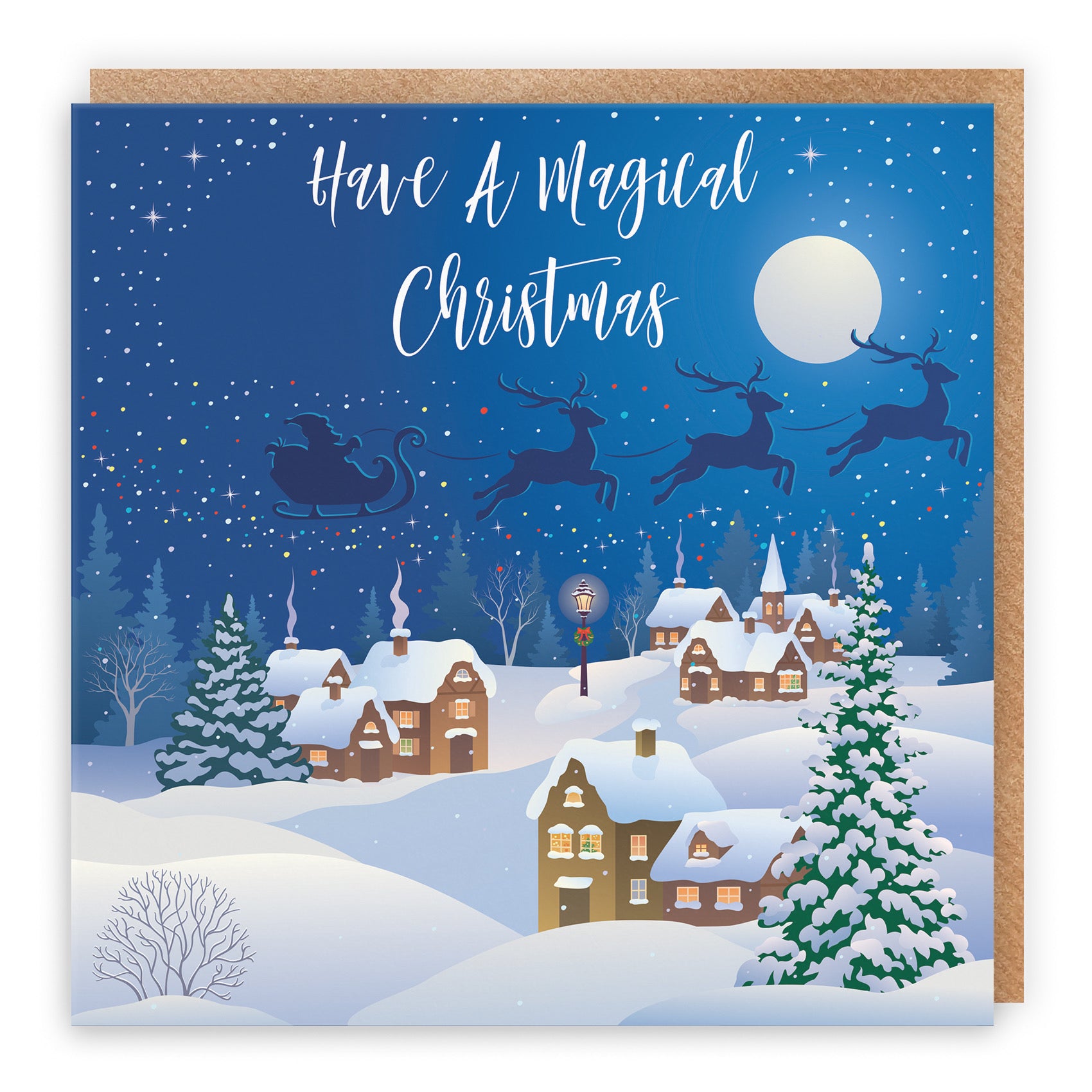 Open Single Winter Wonderland Christmas Card - Default Title (B09K7TYYQD)