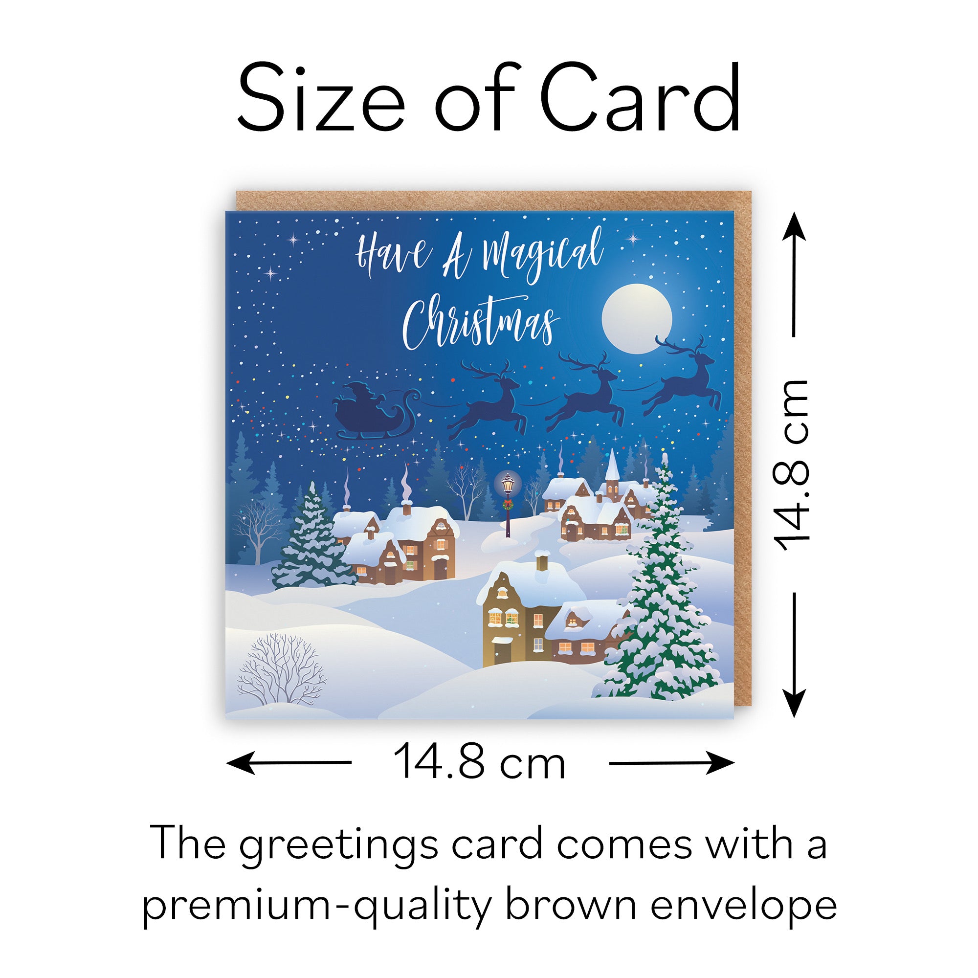 Open Single Winter Wonderland Christmas Card - Default Title (B09K7TYYQD)