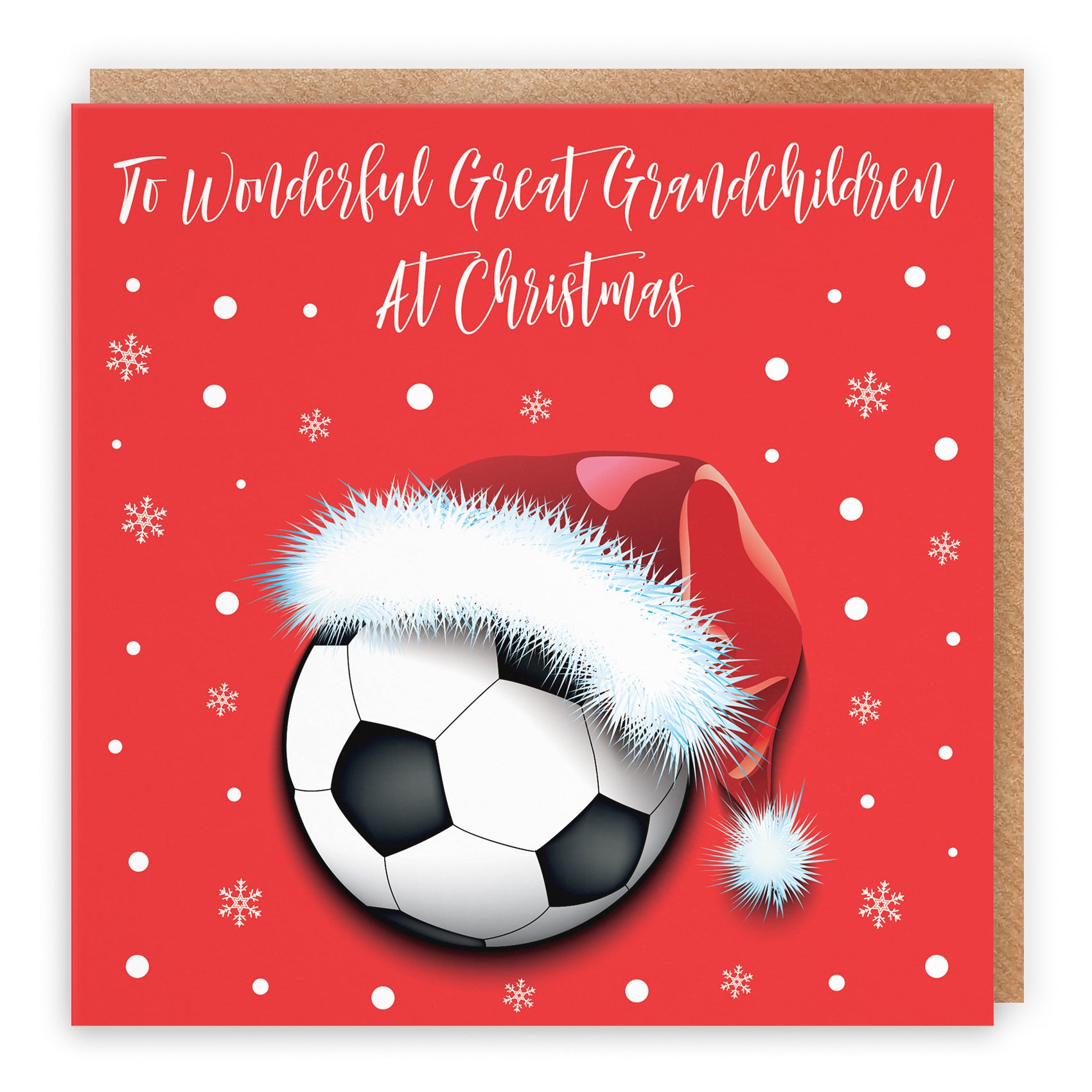 Great Grandchildren Football Christmas Card - Default Title (B09K7VGDVX)