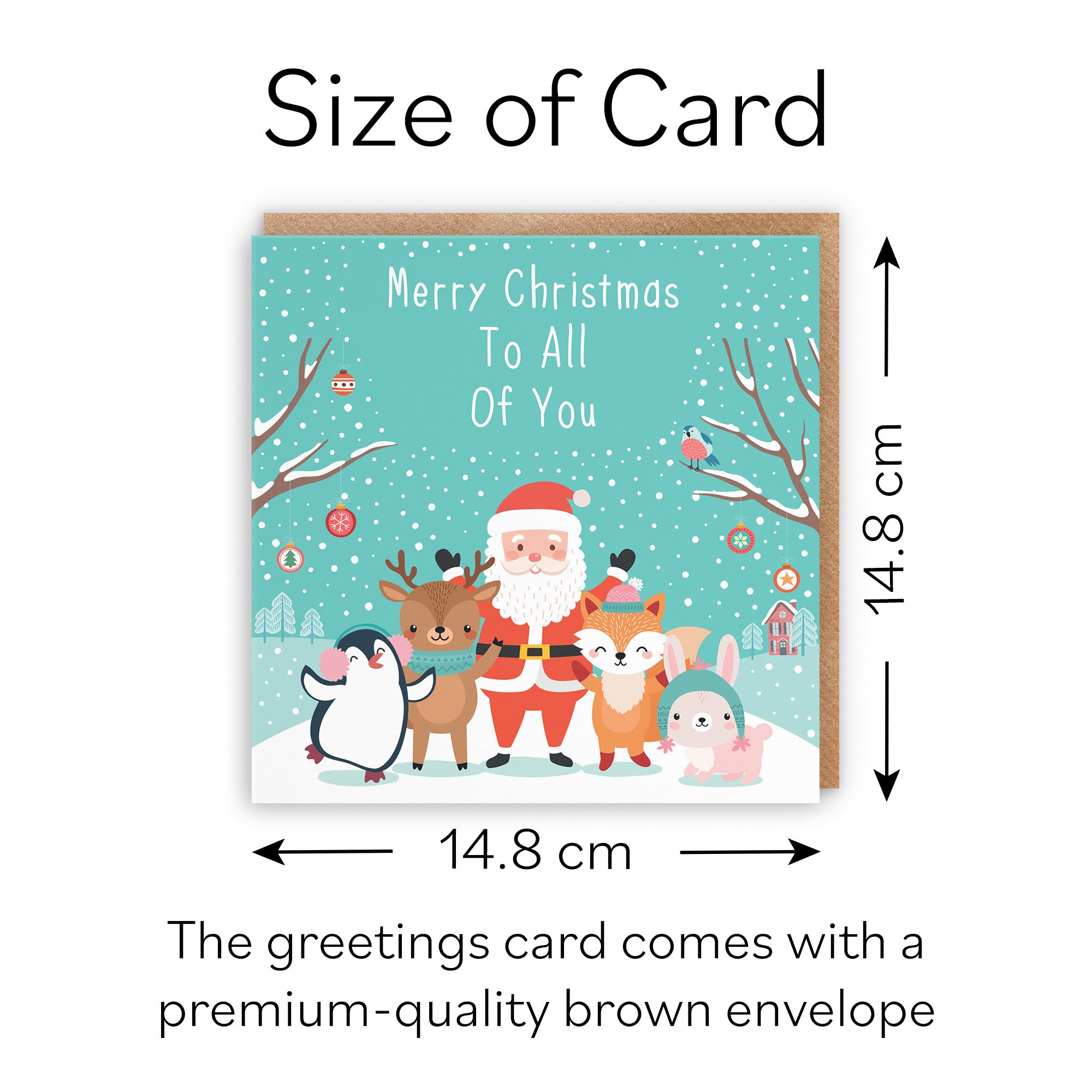 All Of You Santa And Friends Christmas Card - Default Title (B09K7VGV76)