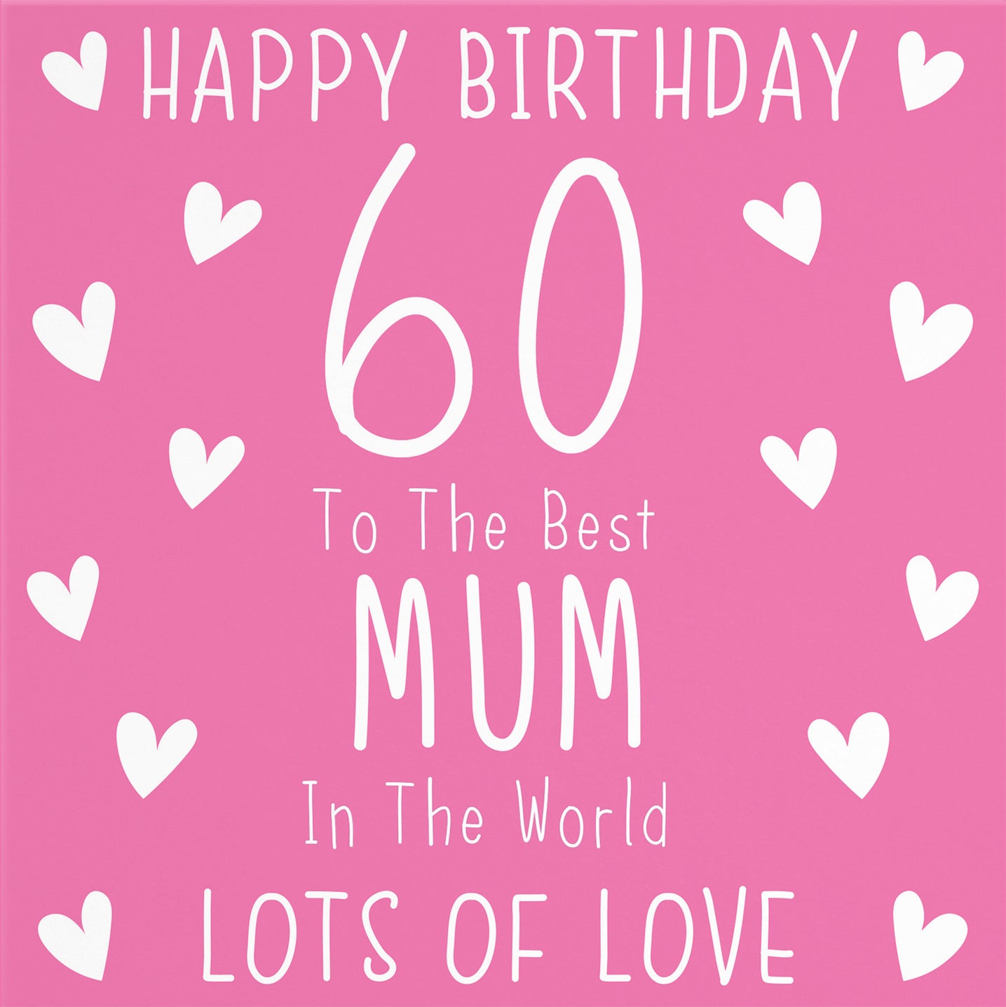 60th Mum Birthday Card Iconic - Default Title (B09Q75Z185)